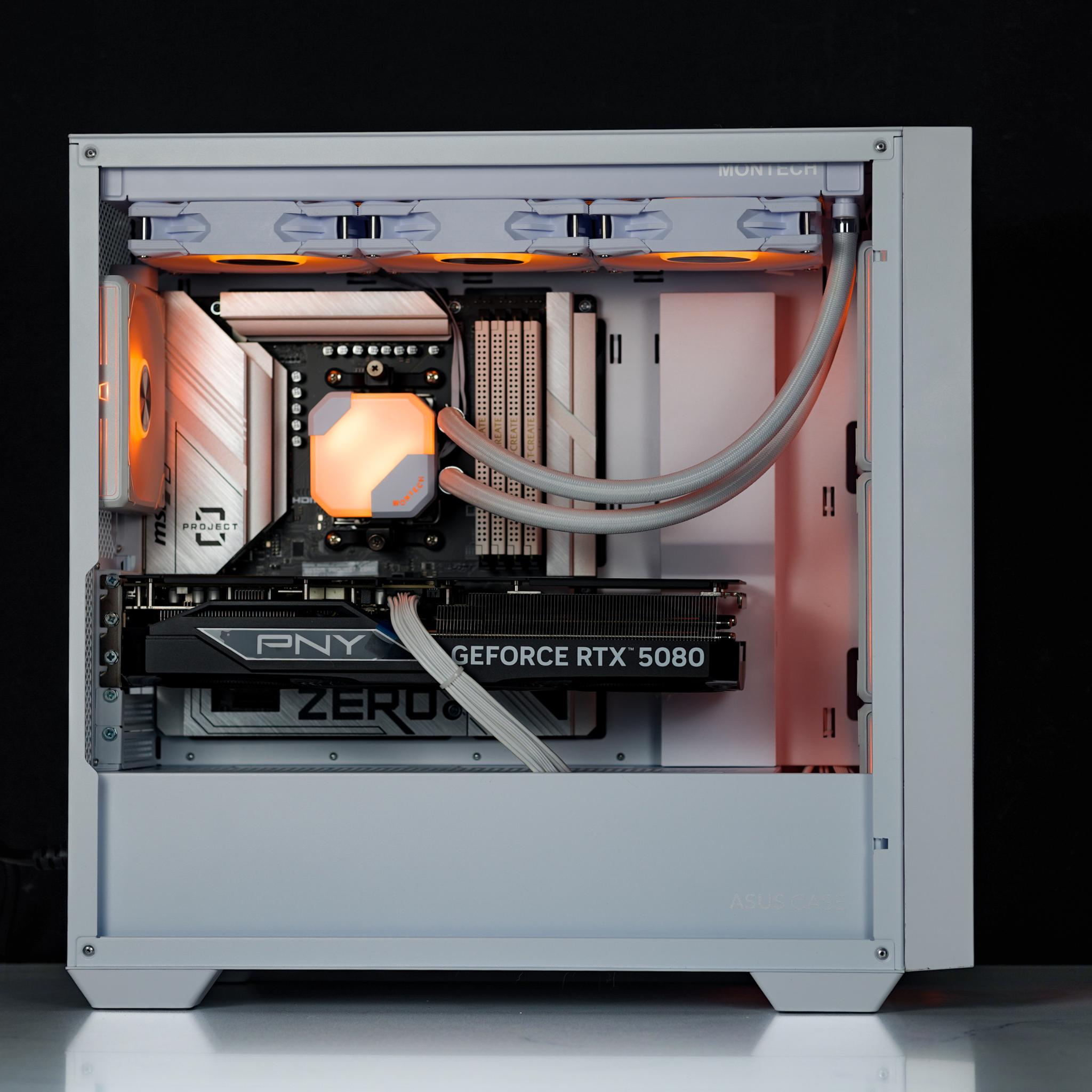 High-End Whiteout RGB 1440P/4K Gaming/Streaming PC | 7950X3D | RTX 5080 | 64GB DDR5 | 2TB NVME |