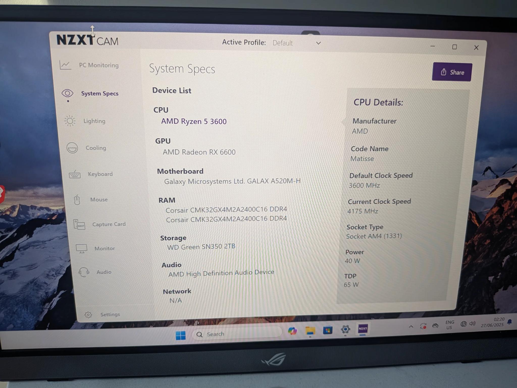 1080p Budget Starter - Ryzen 5 3600, RX 6600, 32 GB RAM, 2 TB SSD