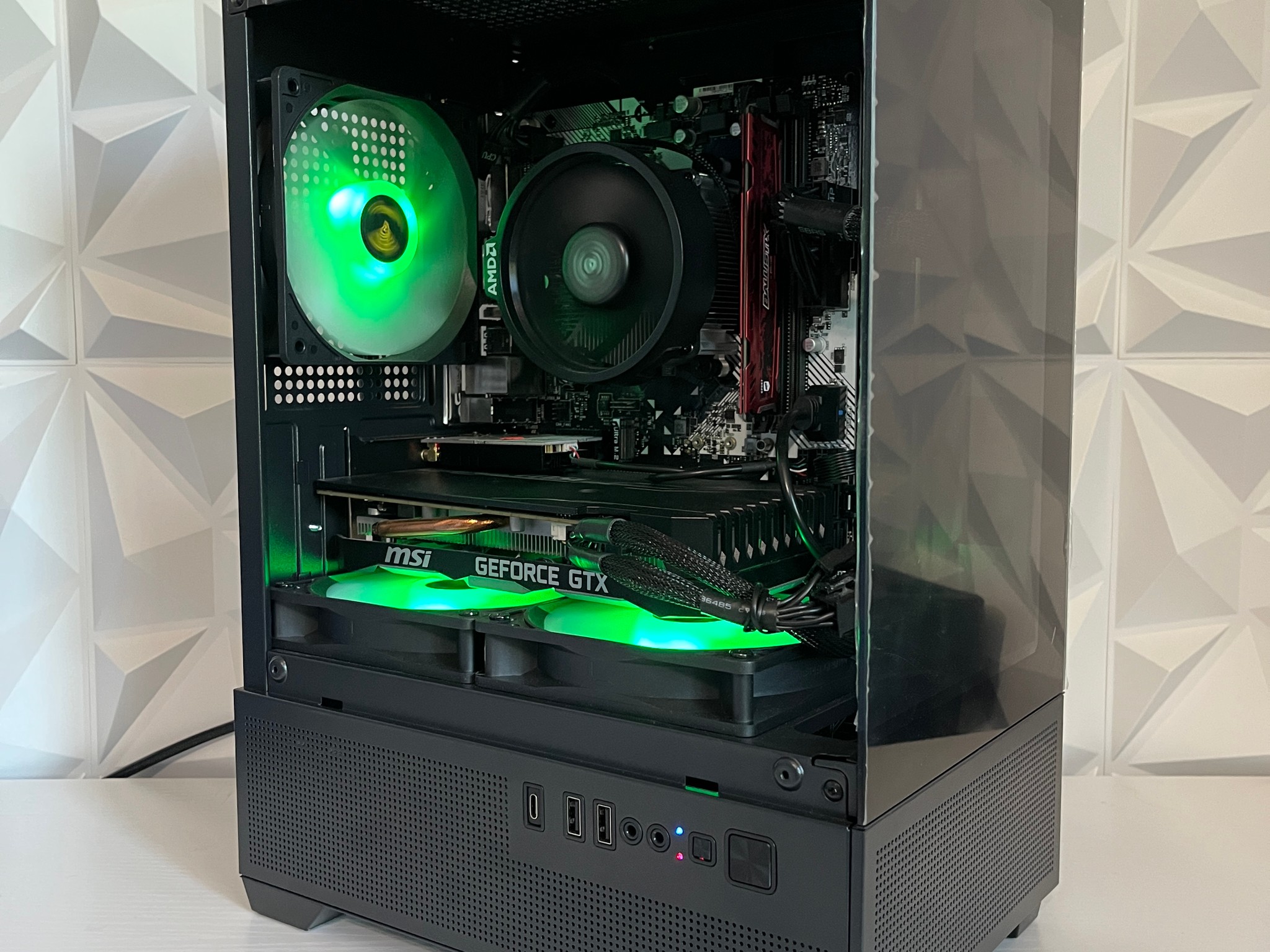 GTX 1660 6GB, Ryzen 5 2600, 8GB RAM | Black RGB Gaming Computer/PC