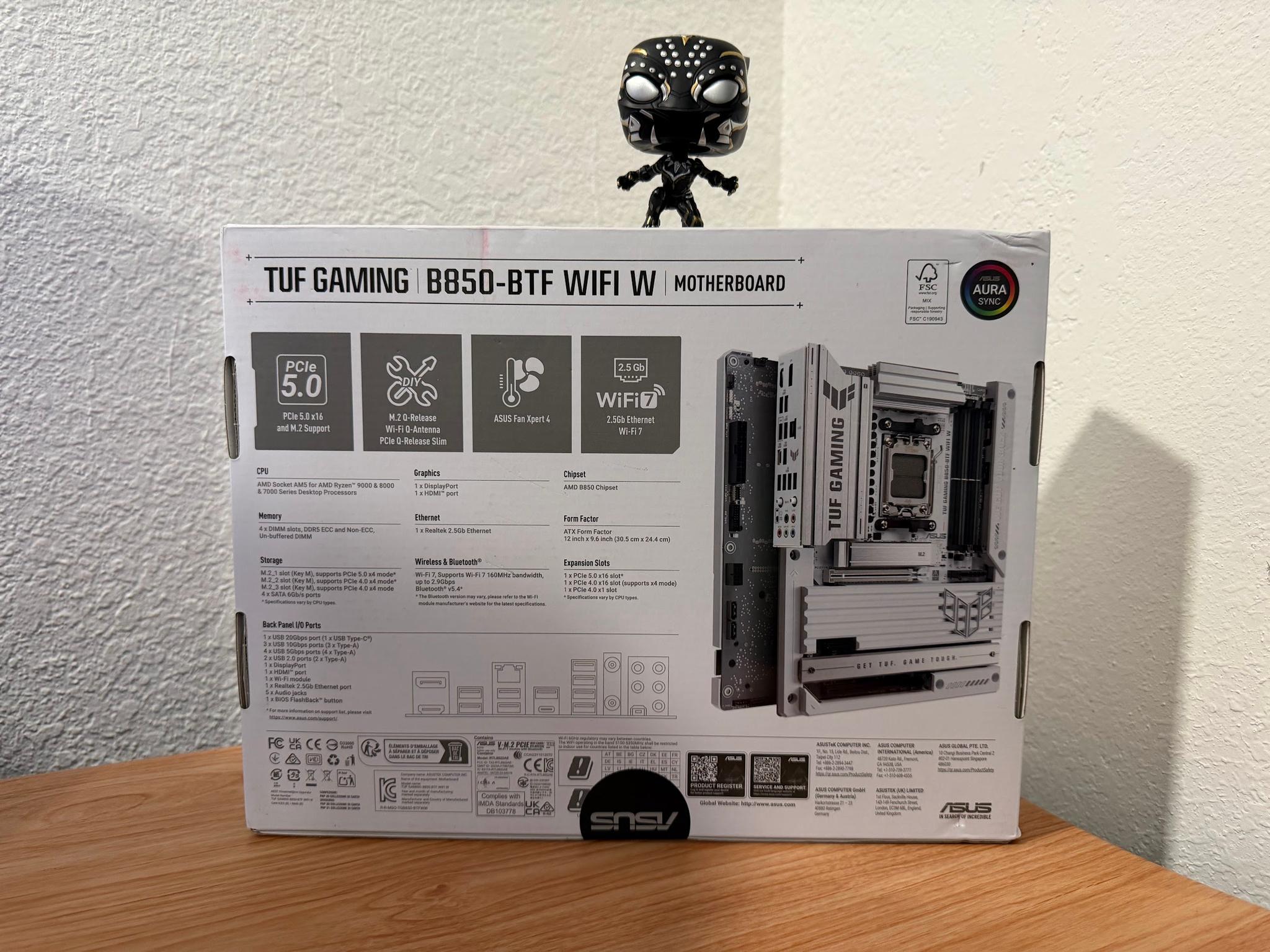 ASUS B850 MAX GAMING WIFI W - AMD AM5 ATX Motherboard, White