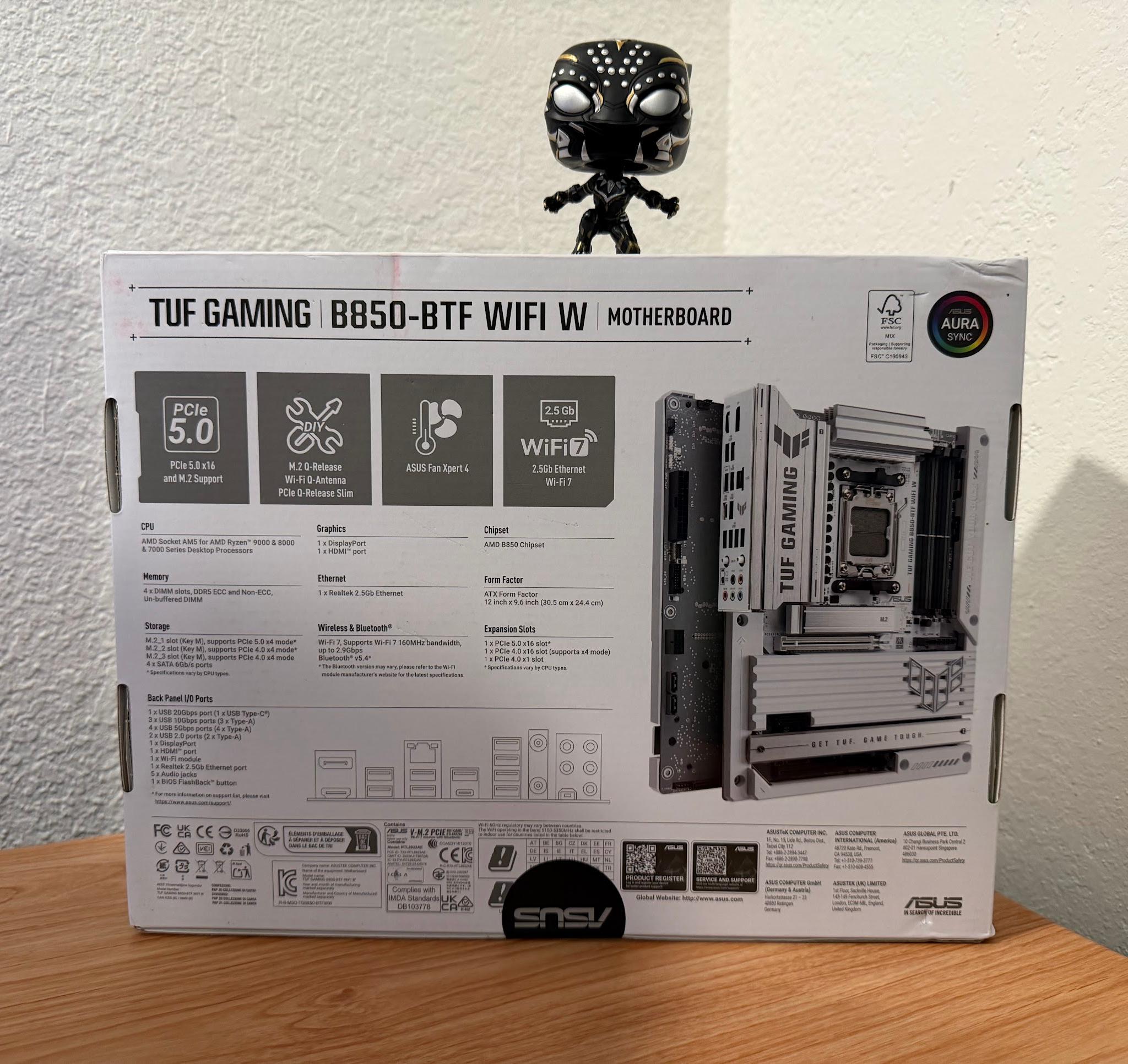 ASUS B850 MAX GAMING WIFI W - AMD AM5 ATX Motherboard, White
