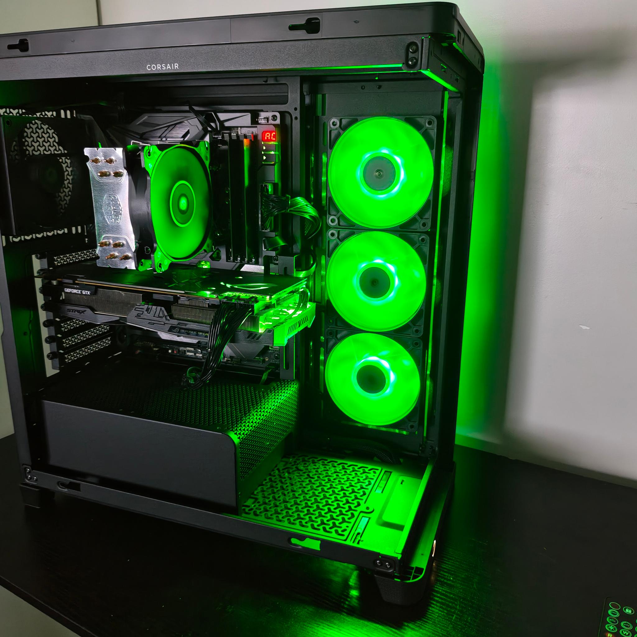 The GREEN MONSTER V, budget 1440p gaming pc!