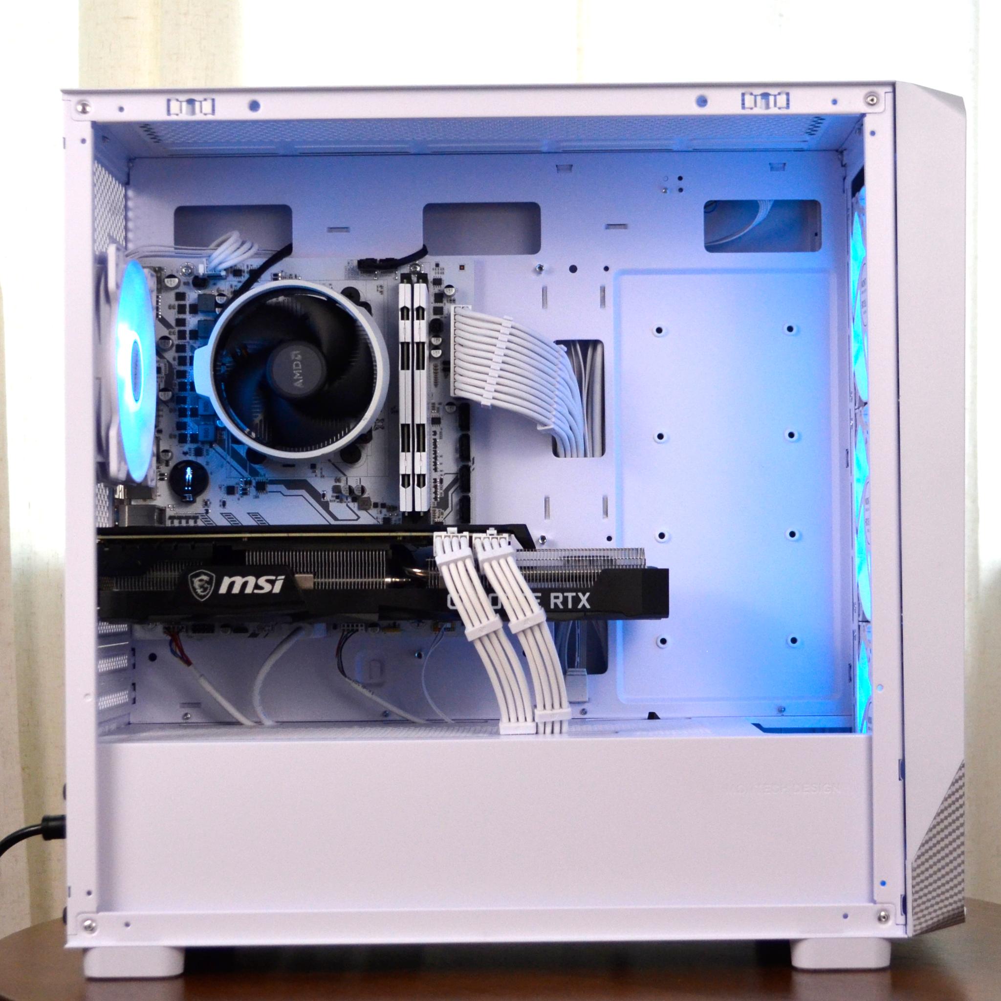 𝗺𝘆𝘀𝘁𝗶𝗰 | Ryzen 5 5500, RTX 3070, 32GB RAM | 1440p White Gaming PC