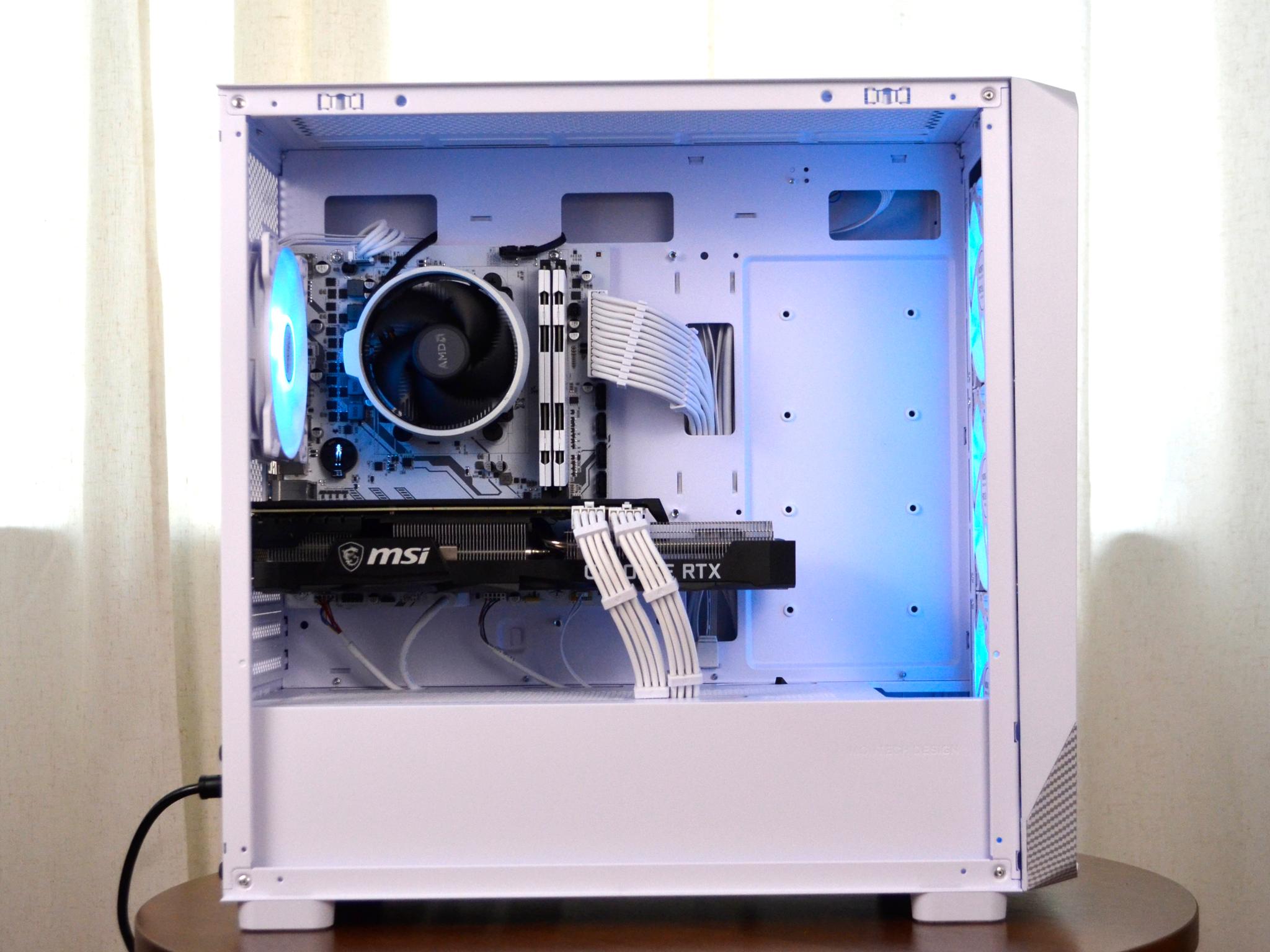 𝗺𝘆𝘀𝘁𝗶𝗰 | Ryzen 5 5500, RTX 3070, 32GB RAM | 1440p White Gaming PC