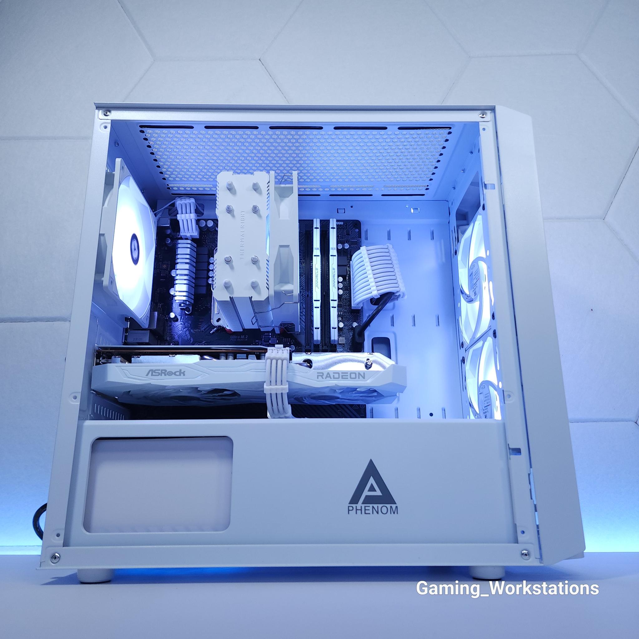 🤍White Custom Build To Order [ Ryzen 5 5500 | RX 6600 ]