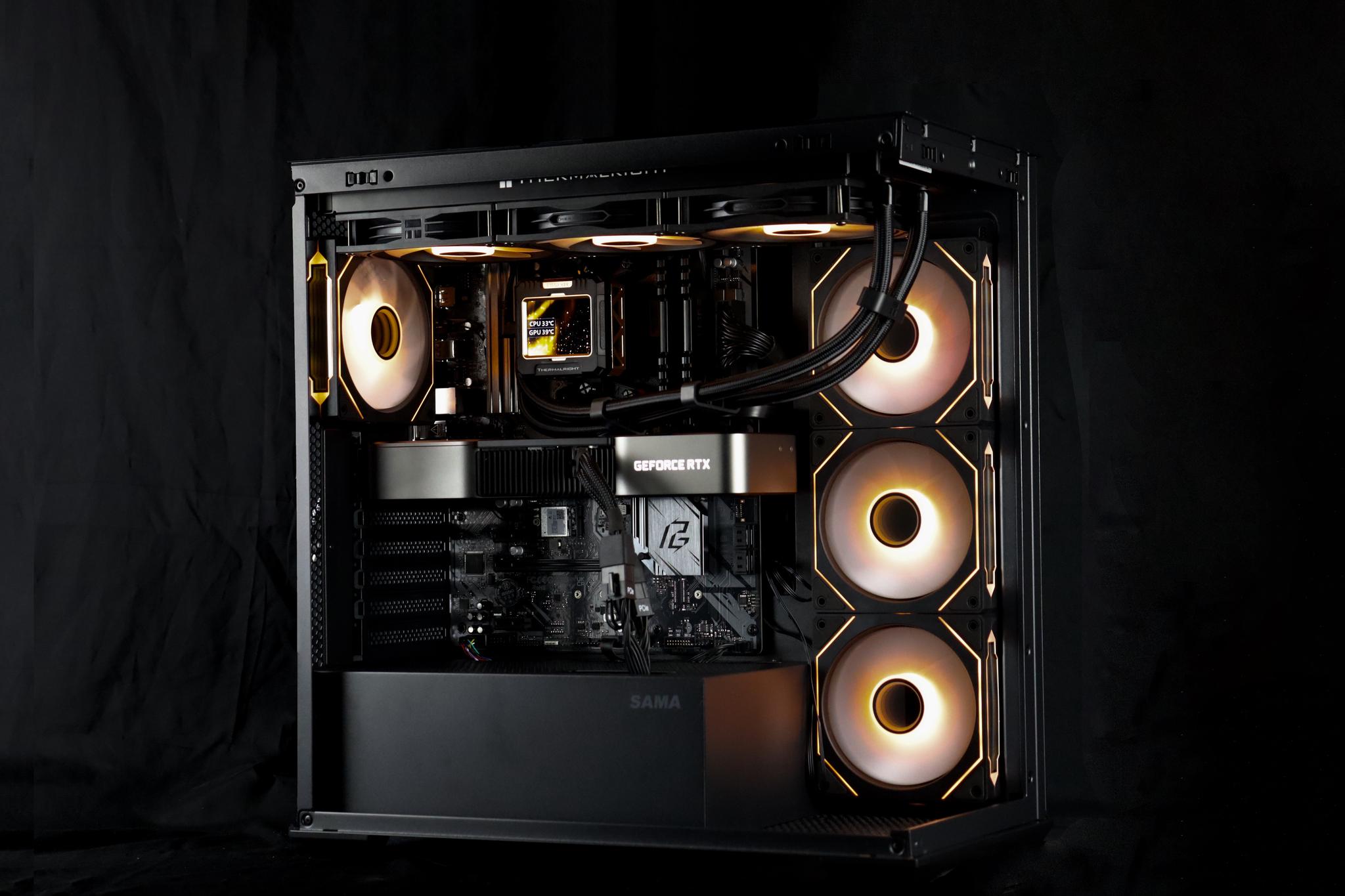 ⚜️♟️Obsidian Void V2 - 1440P Gaming PC | RTX 3080, Ryzen 9 3900X, 32GB RAM, 1TB NVMe SSD | ♟️⚜️