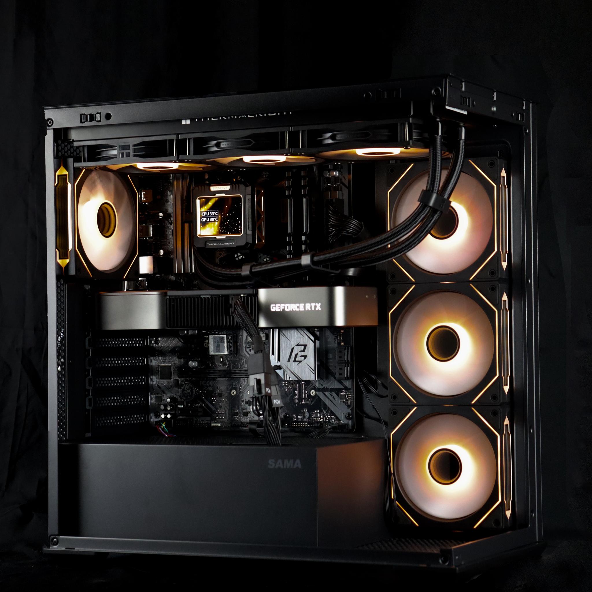 ⚜️♟️Obsidian Void V2 - 1440P Gaming PC | RTX 3080, Ryzen 9 3900X, 32GB RAM, 1TB NVMe SSD | ♟️⚜️