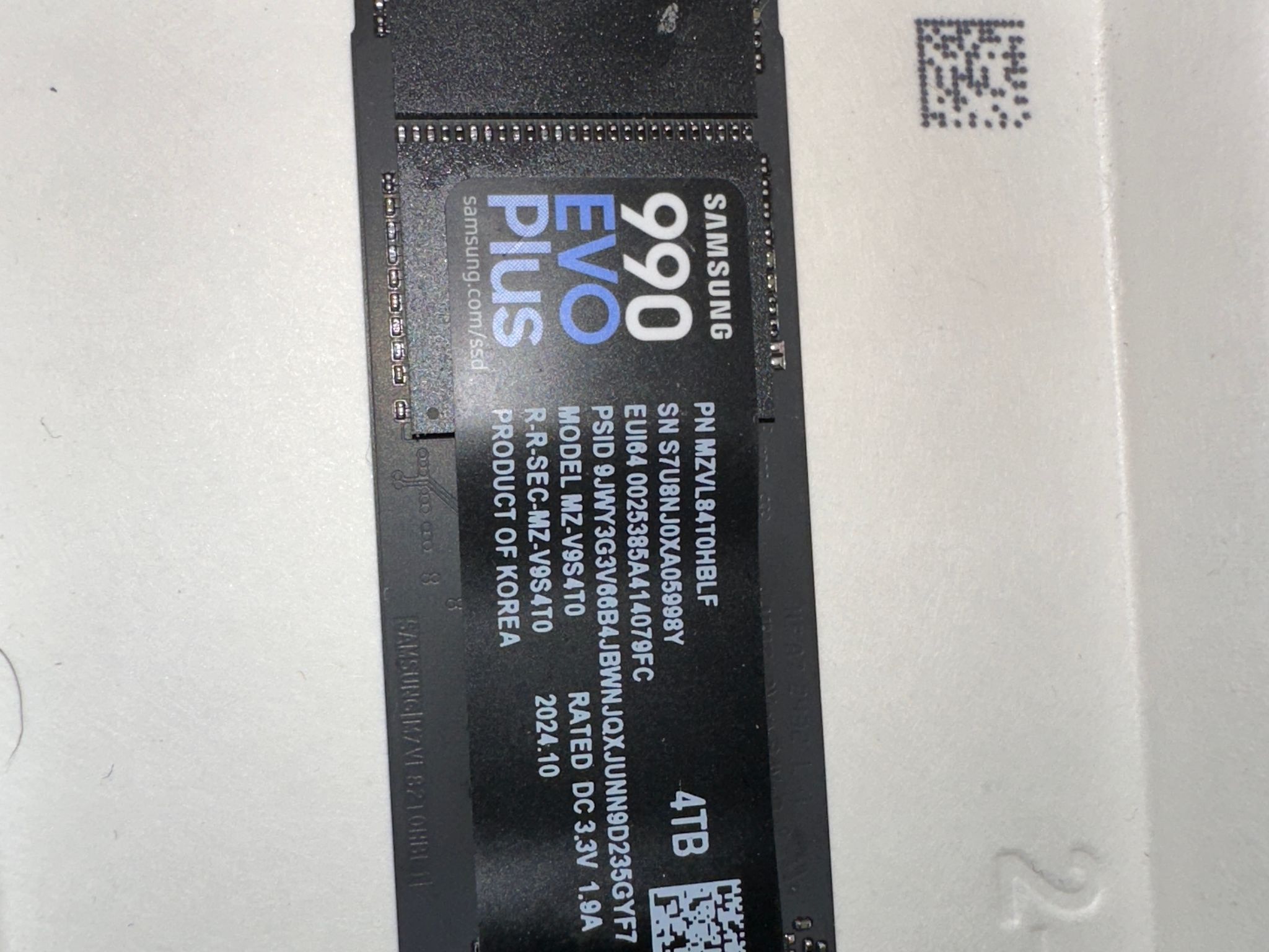 4TB Samsung 990 EVO Plus SSD M.2