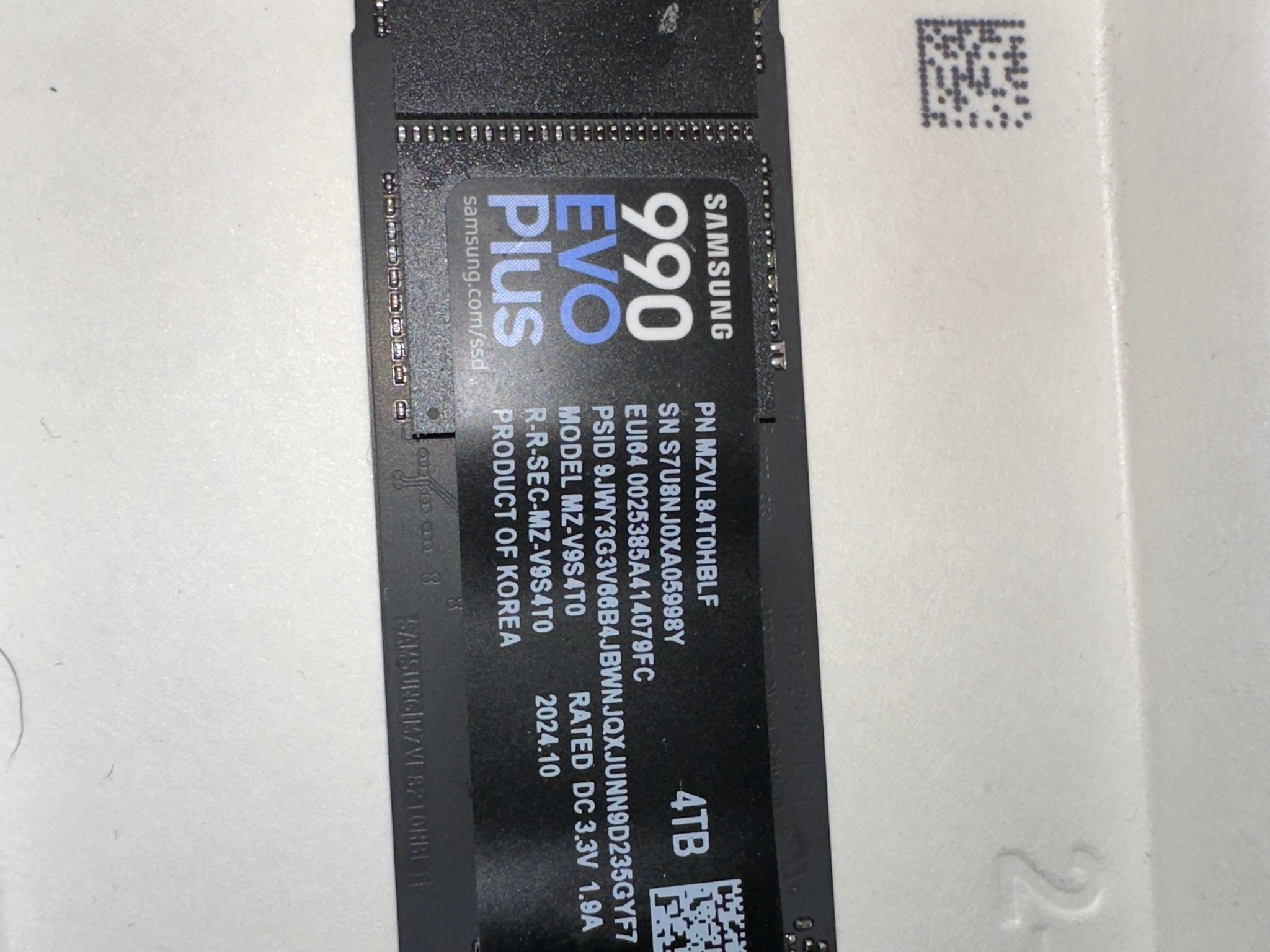 4TB Samsung 990 EVO Plus SSD M.2