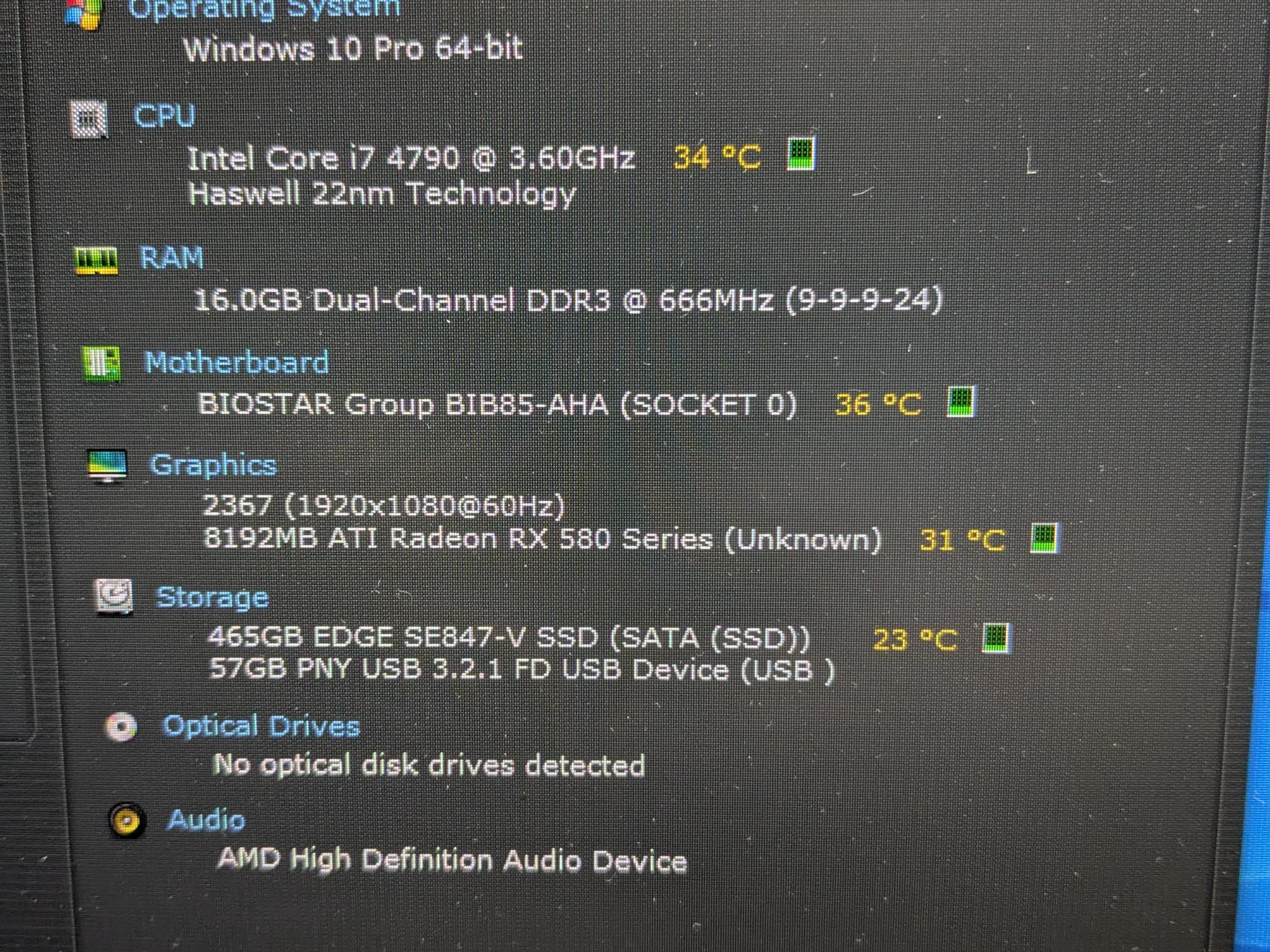 Cyan Obelisk | Marvel Rivals Ready | i7-4790, 16GB RAM, RX 580 8GB, 500GB SSD, Win10, RGB, Wifi