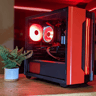 Ryzen 7 RX 6600xt AMD Red gaming and streaming PC