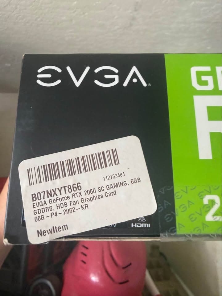 EVGA GeForce RTX 2060 SC Gaming Graphics Card 6GB GDDR6 – NEW In Box