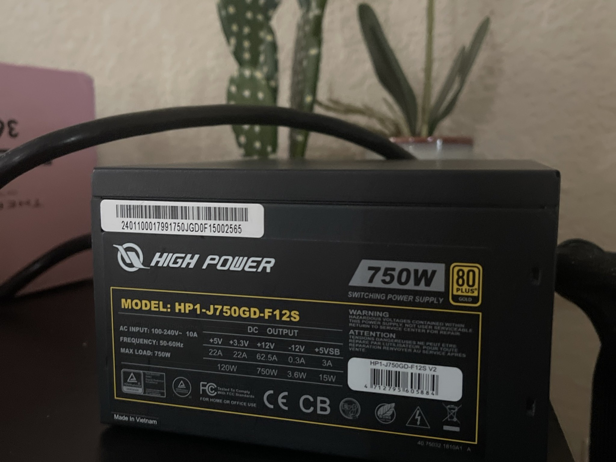 750w 80+gold psu