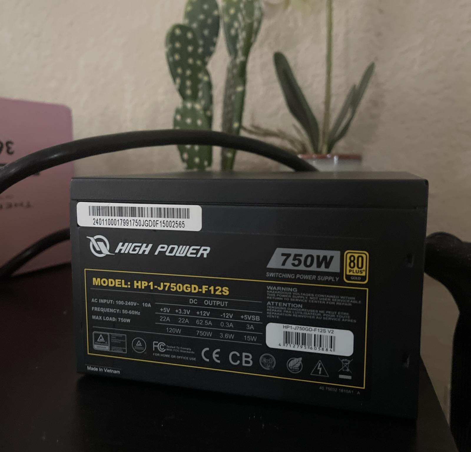 750w 80+gold psu