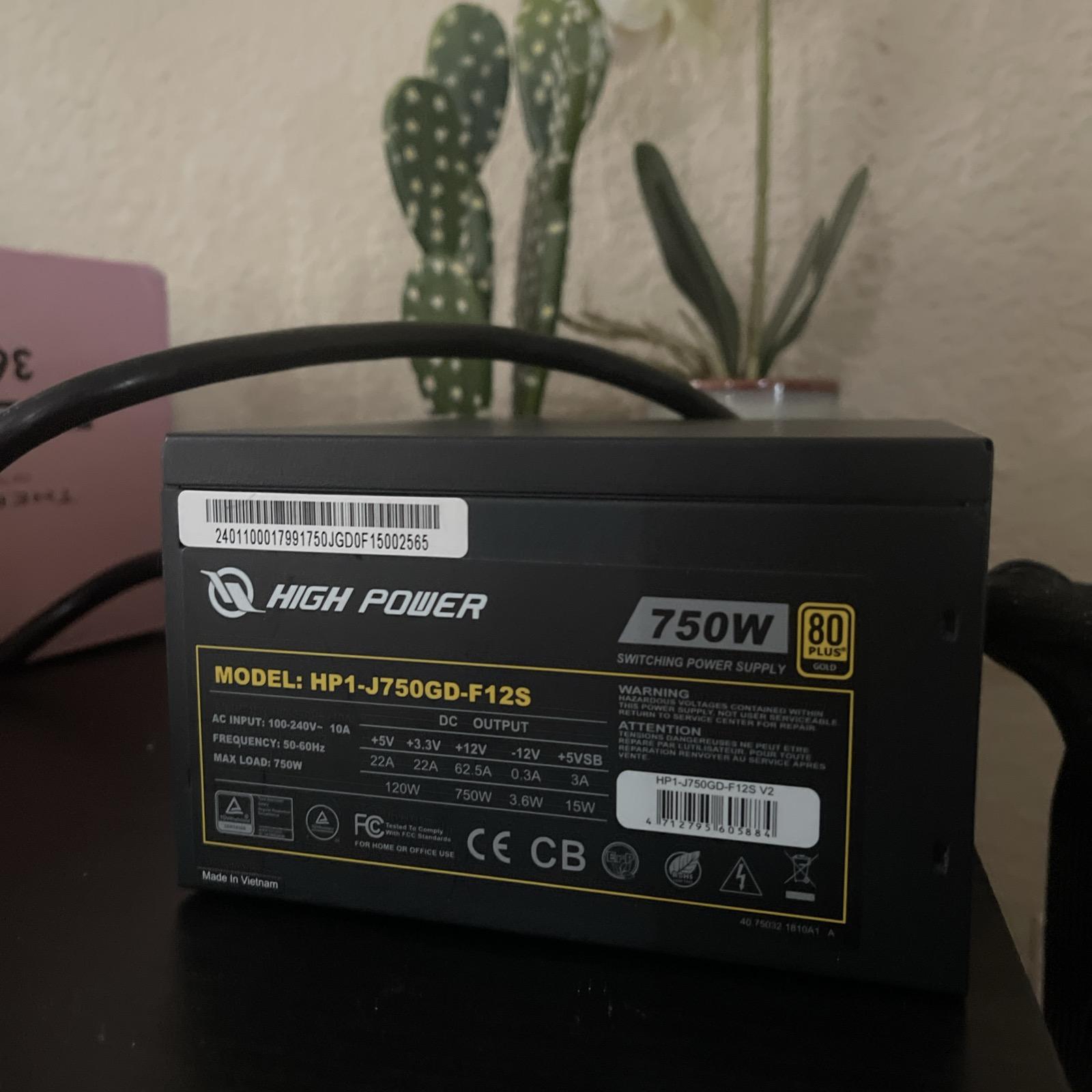 750w 80+gold psu