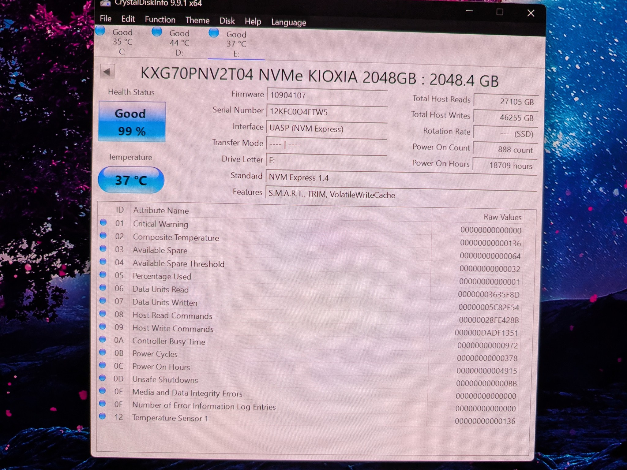 Kioxia 2TB Gen4 NVMe M.2 SSD