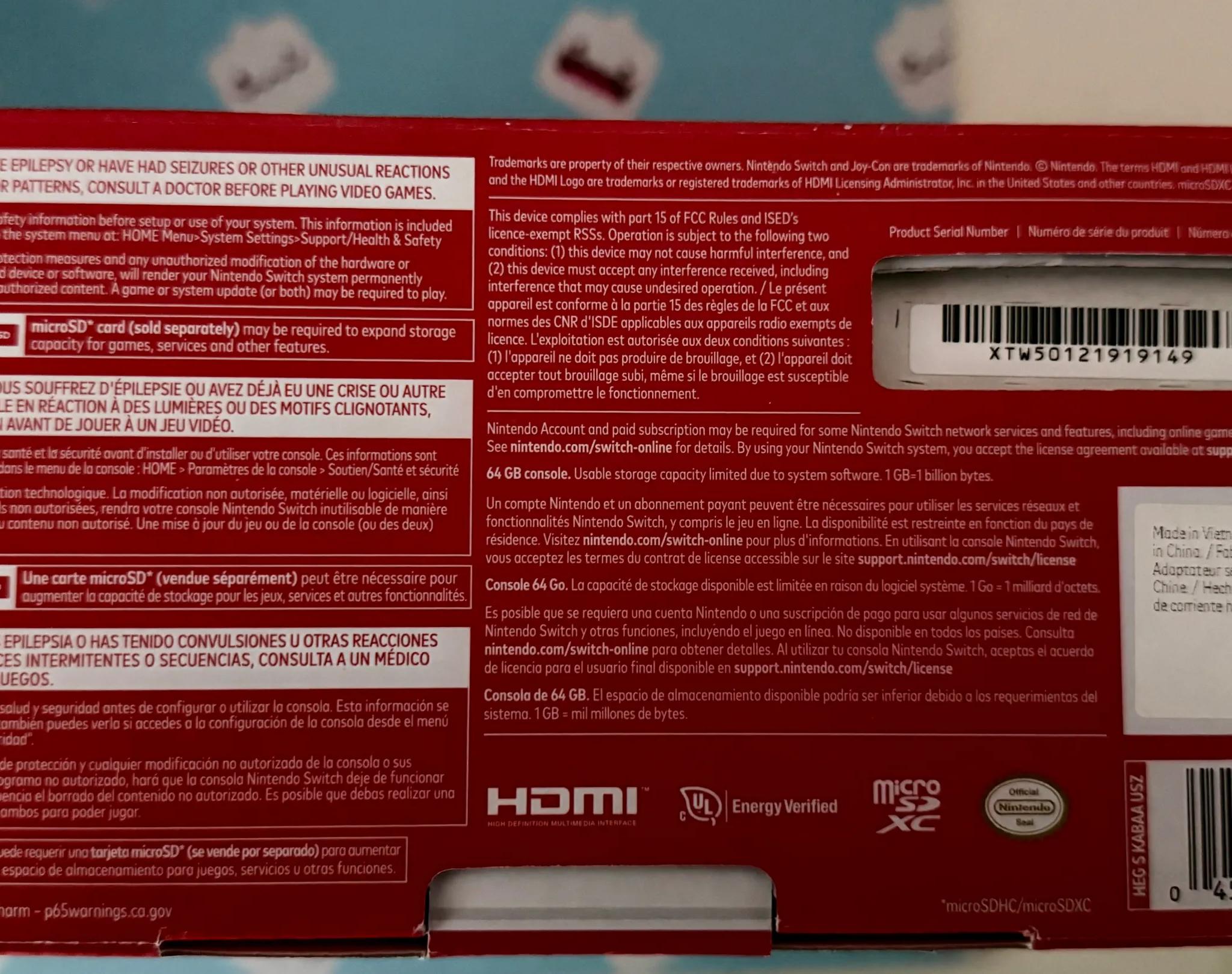 Nintendo Switch – OLED Model w/ Neon Red & Neon Blue Joy-Con
