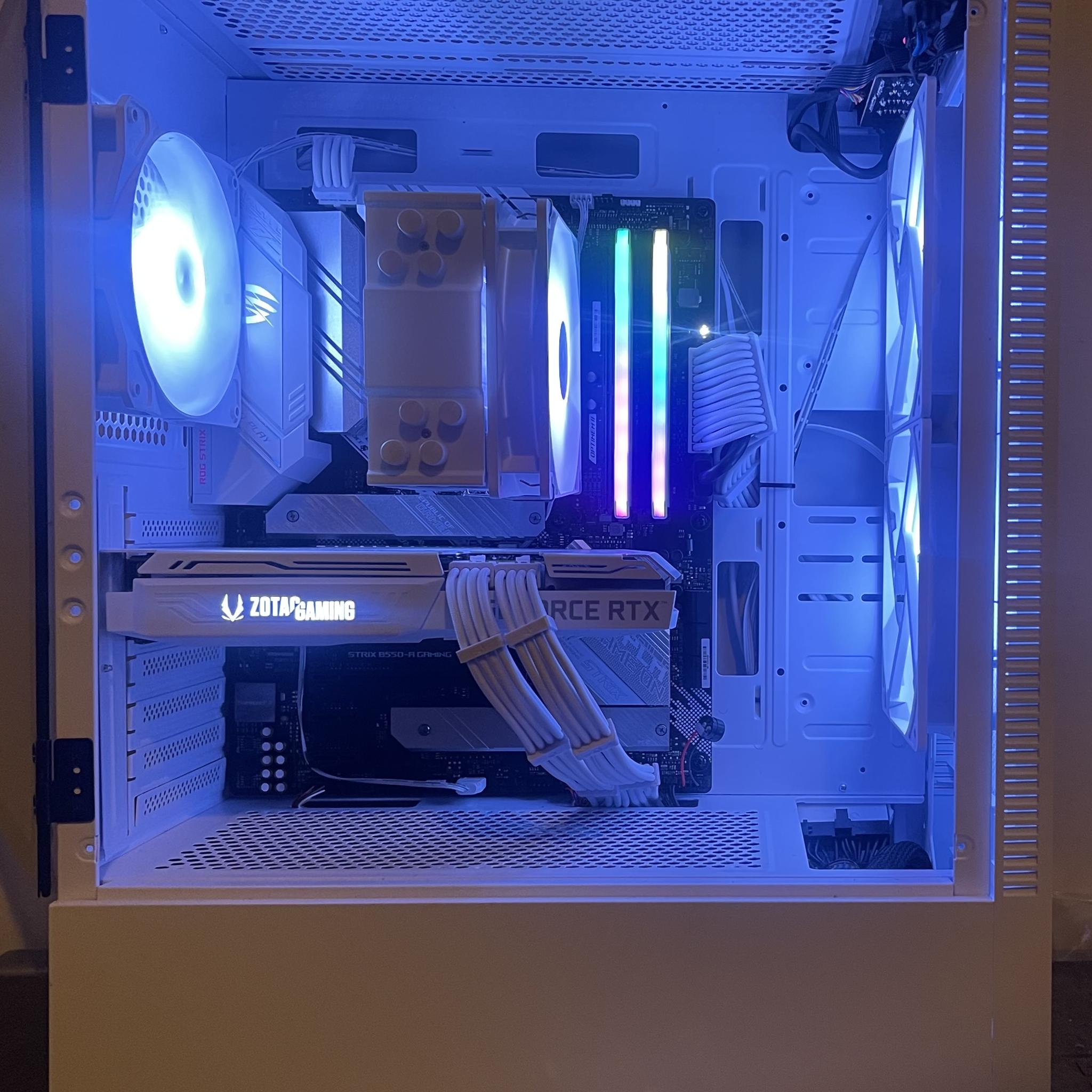 Nvidia RTX 3070 | RYZEN 5 5600X | 16GB RAM | 1TB M.2 NVMe SSD | White Gaming PC
