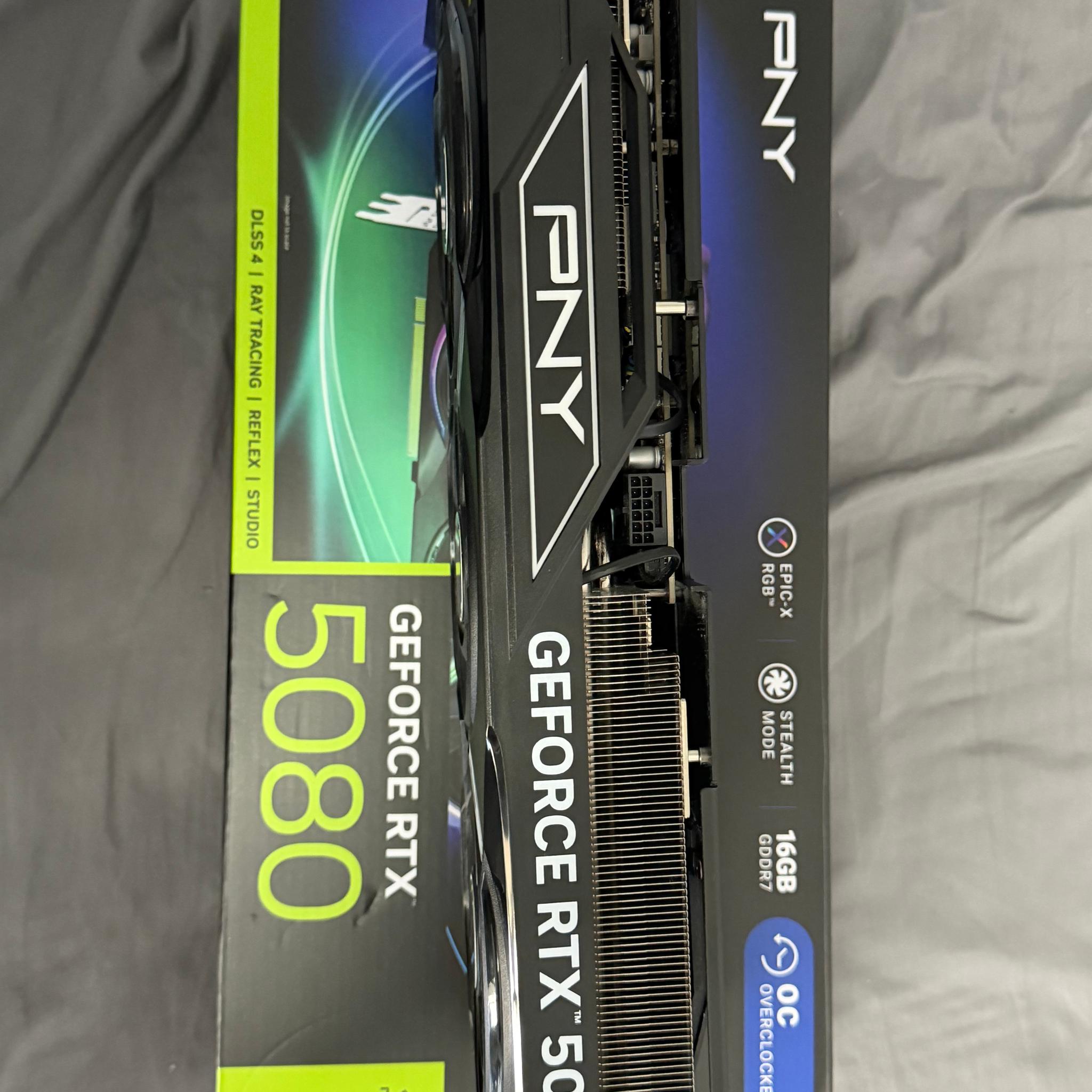 PNY GeForce RTX 5080 ARGB EPIC-X RGB Overclocked Triple Fan