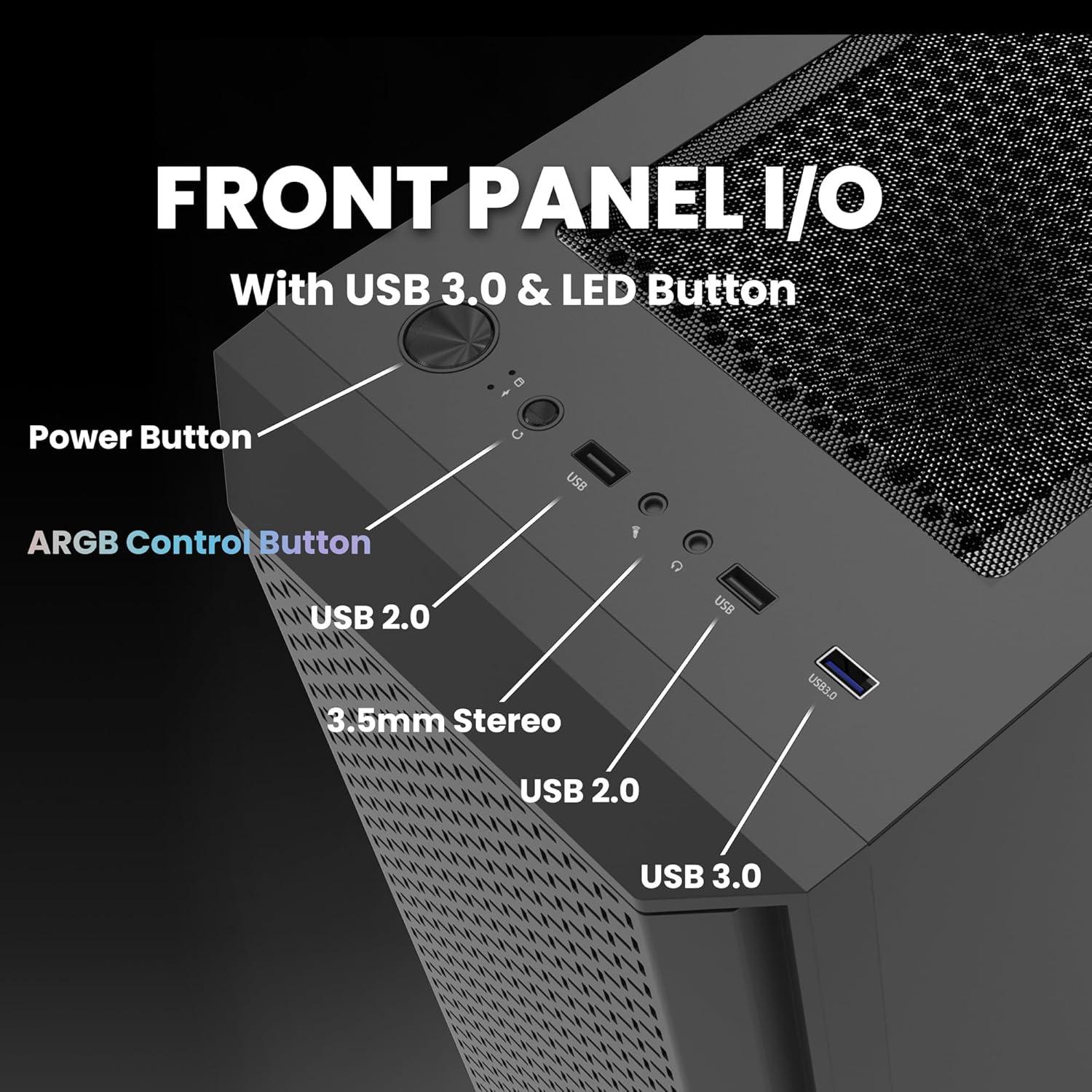 👊 GeForce GTX 1080, Ryzen Pro 3200G, 16GB RAM, 512GB M.2 SSD, WIFI, Win 11 Pro 👊 GTX™ Gaming PC!