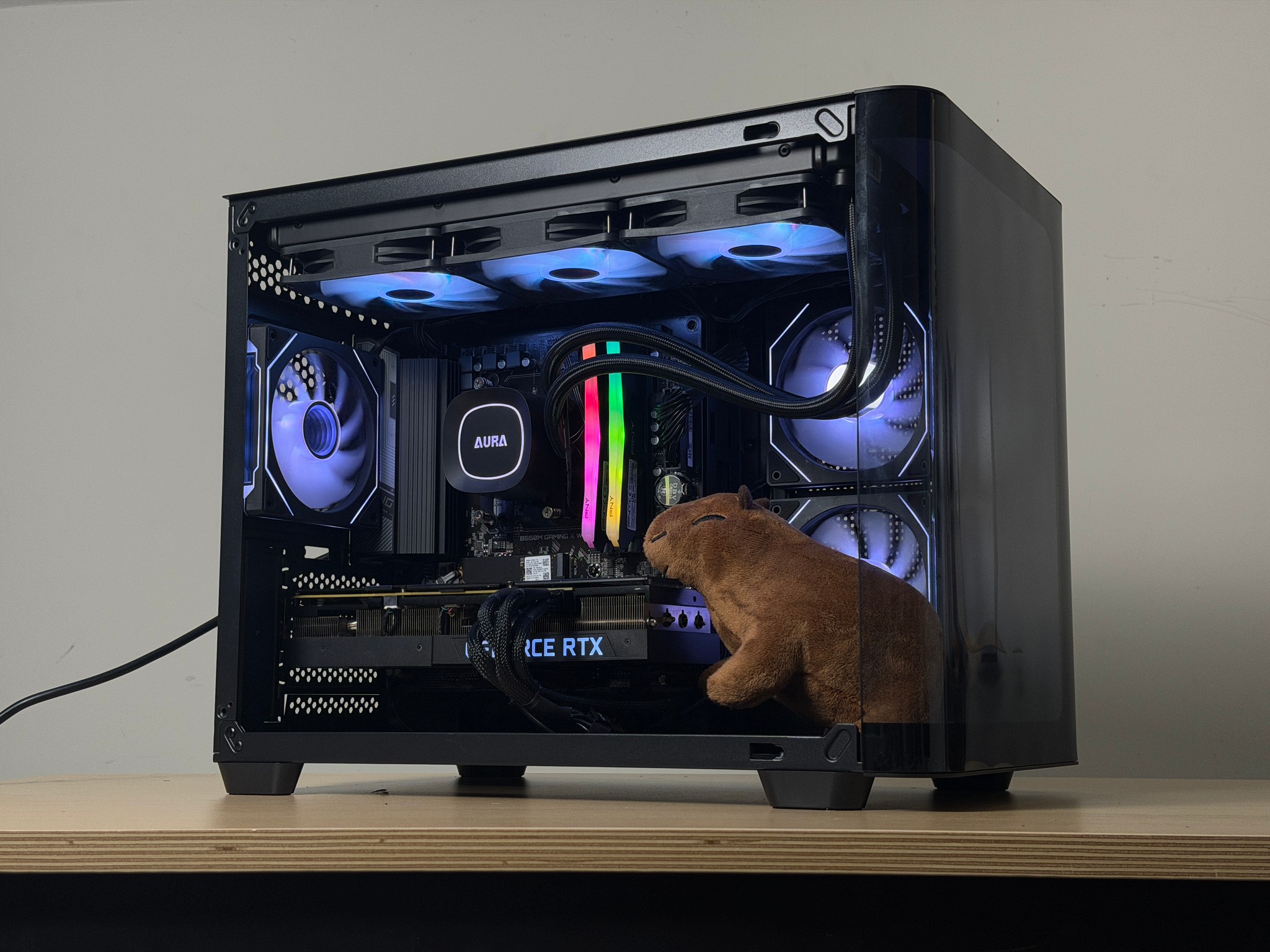 🖤♠️ Black 1440p Gaming PC ♠️🖤 RTX 3080 | Ryzen 5 5600 | 32GB RAM | 1TB SSD - WiFi, BlueTooth