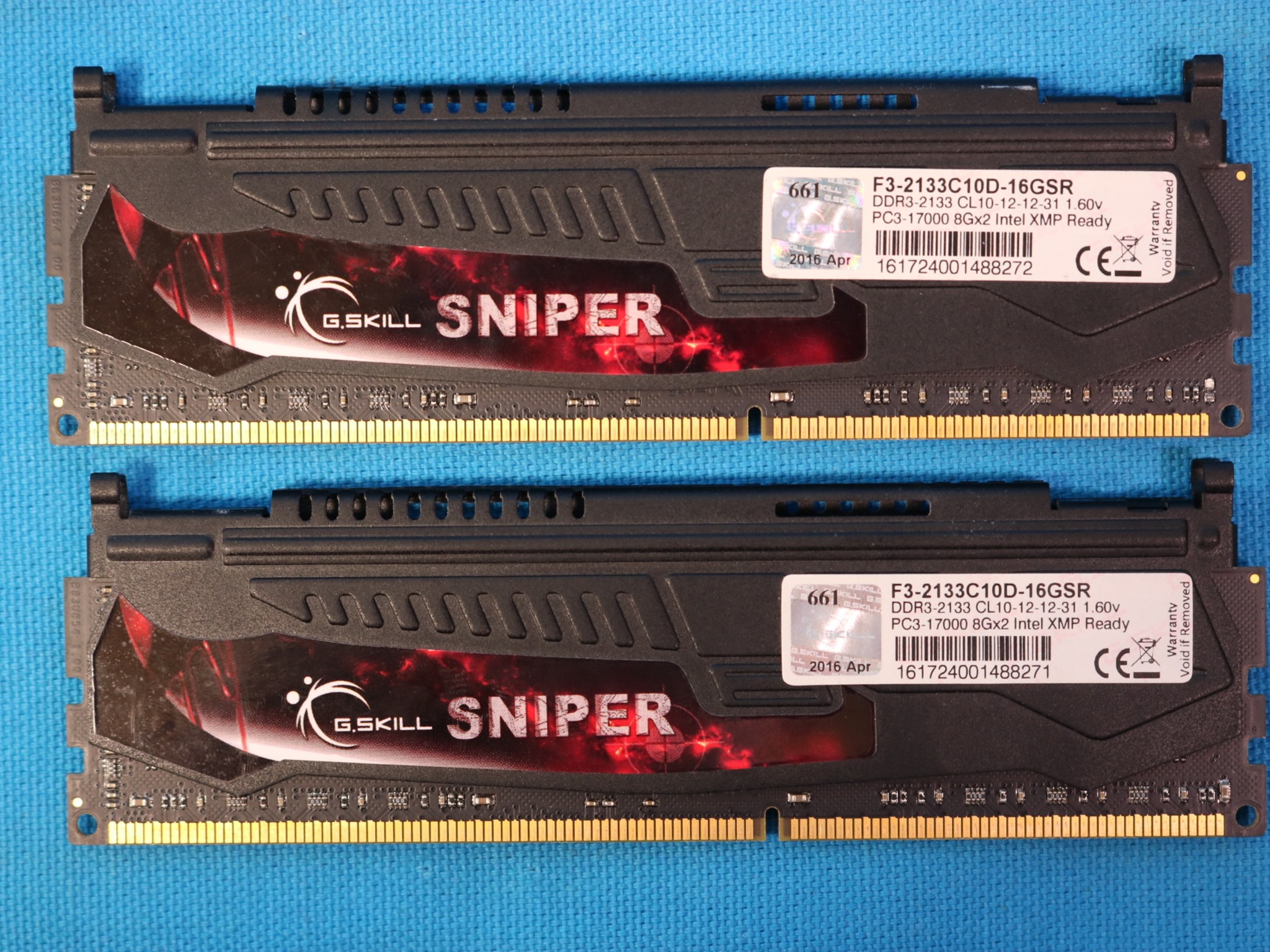 G. Skill Sniper 16GB (2x8GB) DDR3 2133 PC3-17000 1.6V Desktop RAM - 4218818604