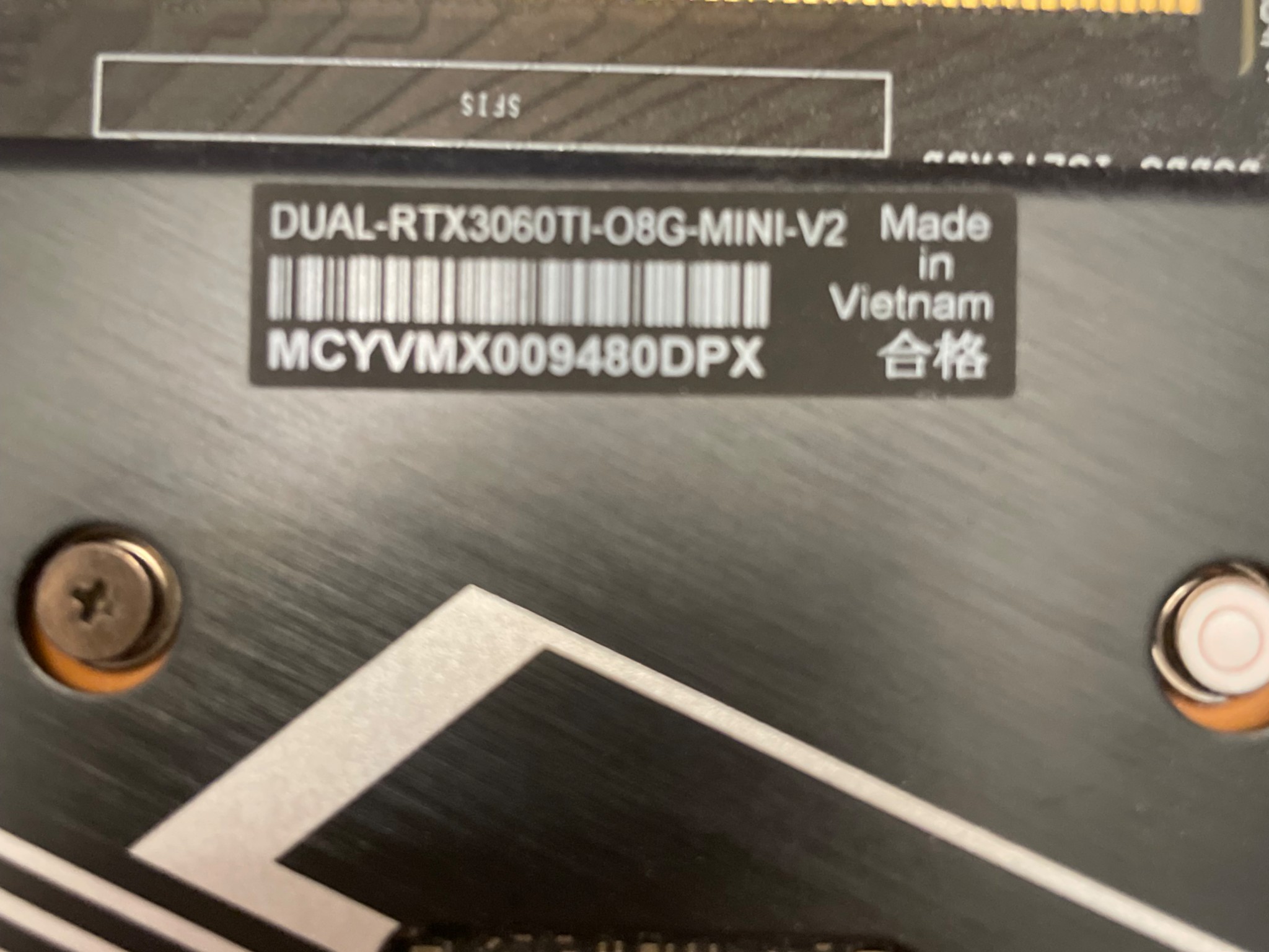 ASUS RTX 3060 Ti
