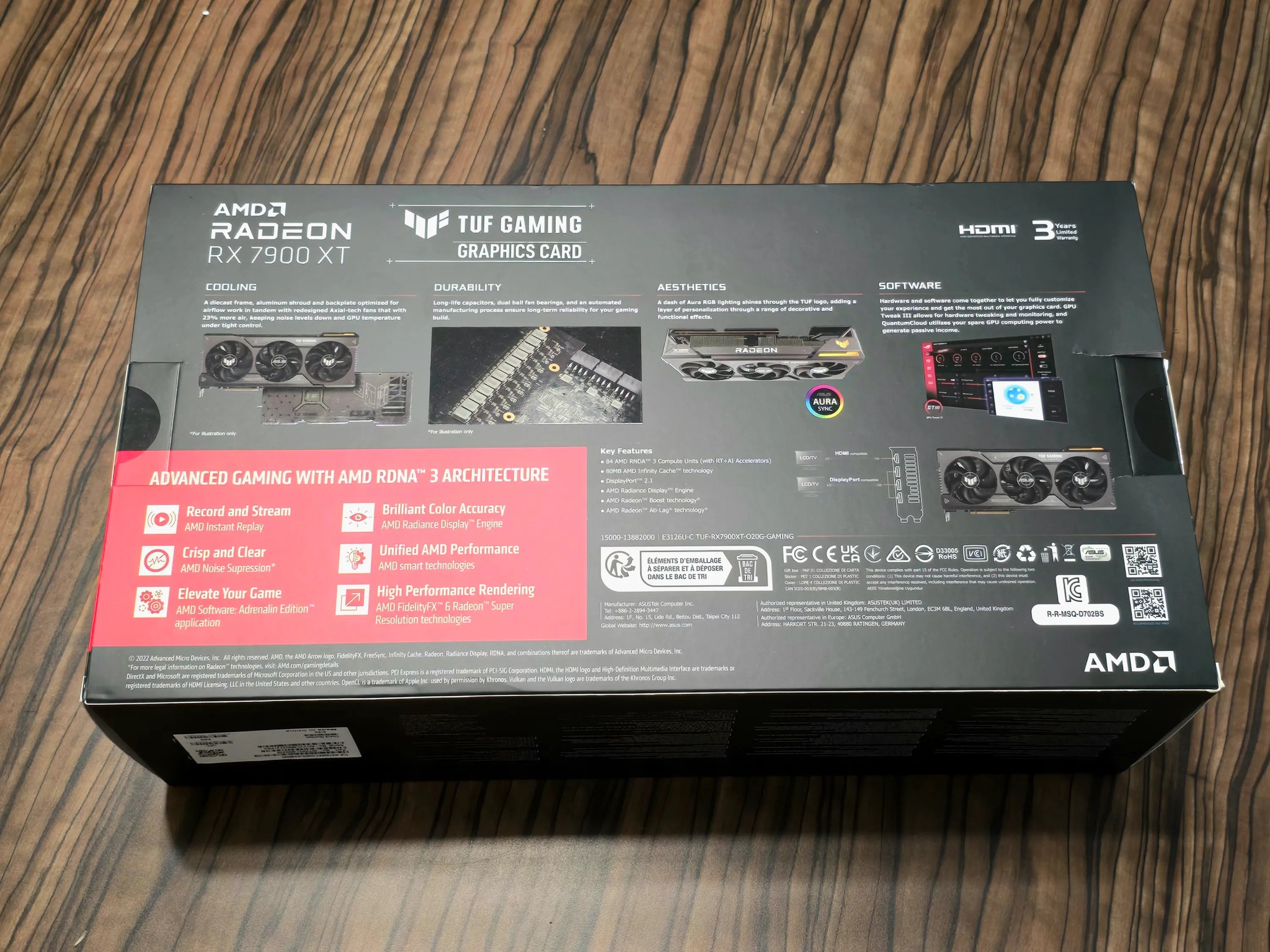 NEW ASUS TUF Gaming AMD Radeon RX 7900 XT OC 20GB (TUF-RX7900XT-O20G-GAMING)