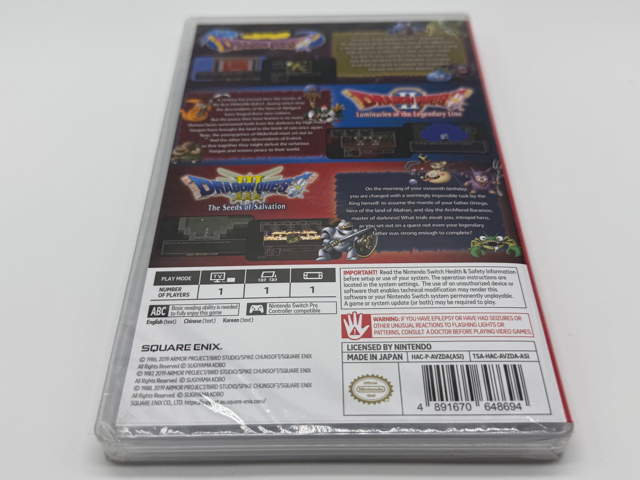 Nintendo Switch Dragon Quest 1Nintendo Switch Dragon Quest 1+2+3 Collection Game