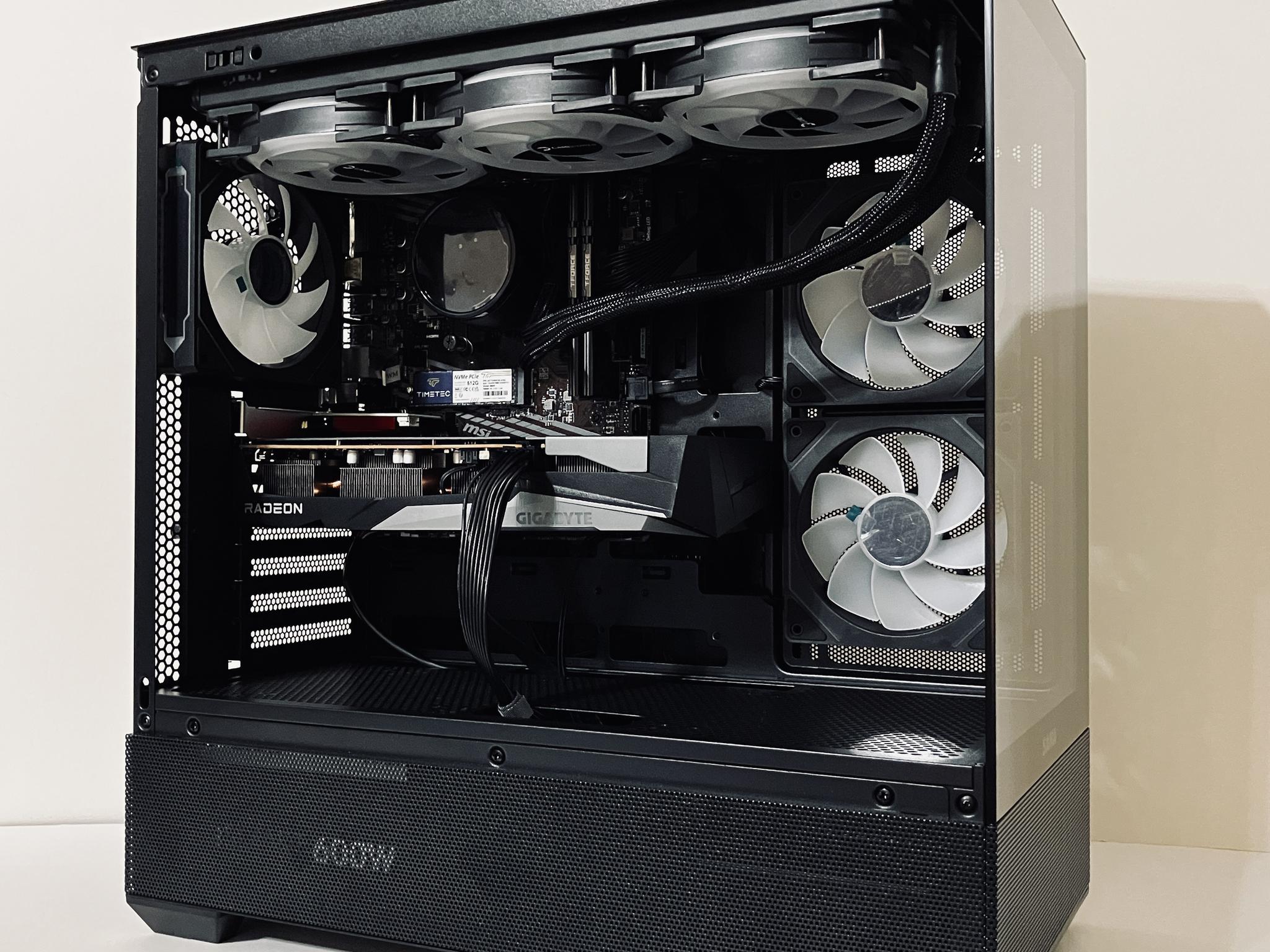 ⚡Best Value Liquid Cooled Gaming PC - RX 7600 8GB ● Ryzen 5 5500 ● 16GB RAM ● 1TB SSD ● Wi-Fi