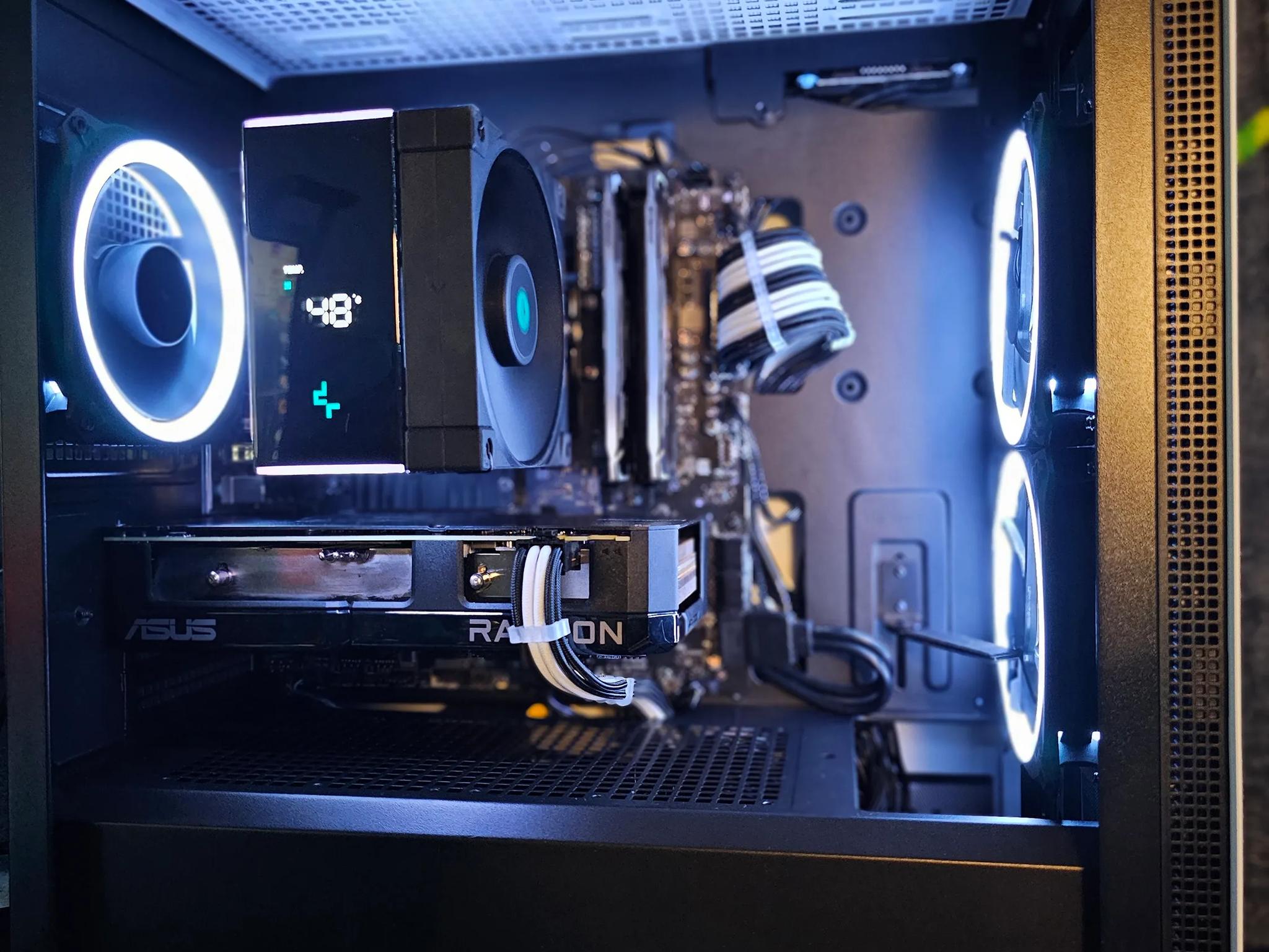⚫OREO BEAST🥛| RYZEN 7 5700G | RADEON ASUS 7600XT | 1TB | WIN 11 | MID LEVEL PC 🥛