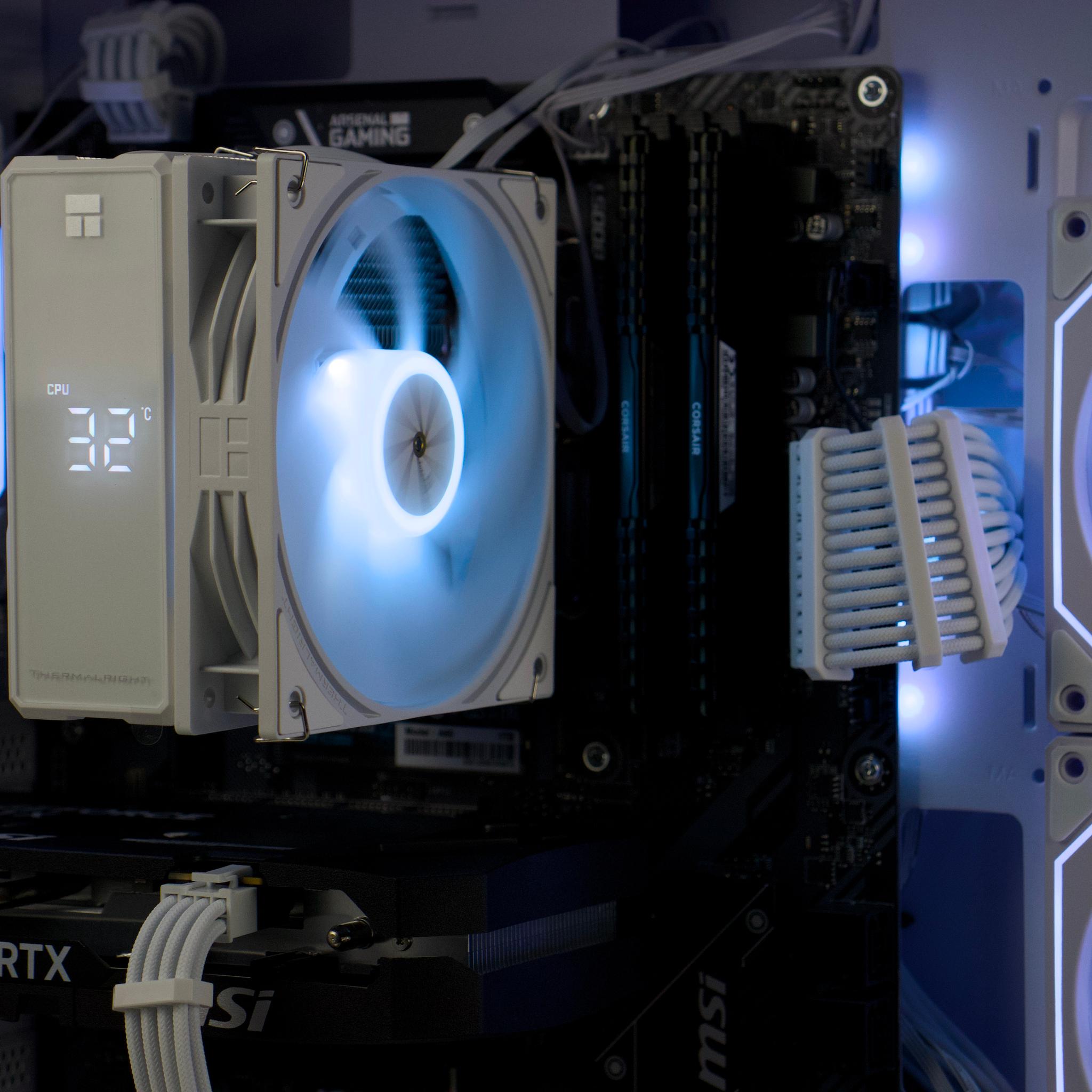 ⚪🔵  Gaming PC - RTX 5060 - Ryzen 5 5600XT - 32GB Ram - 1TB NVMe SSD - Digital Display 🔵⚪