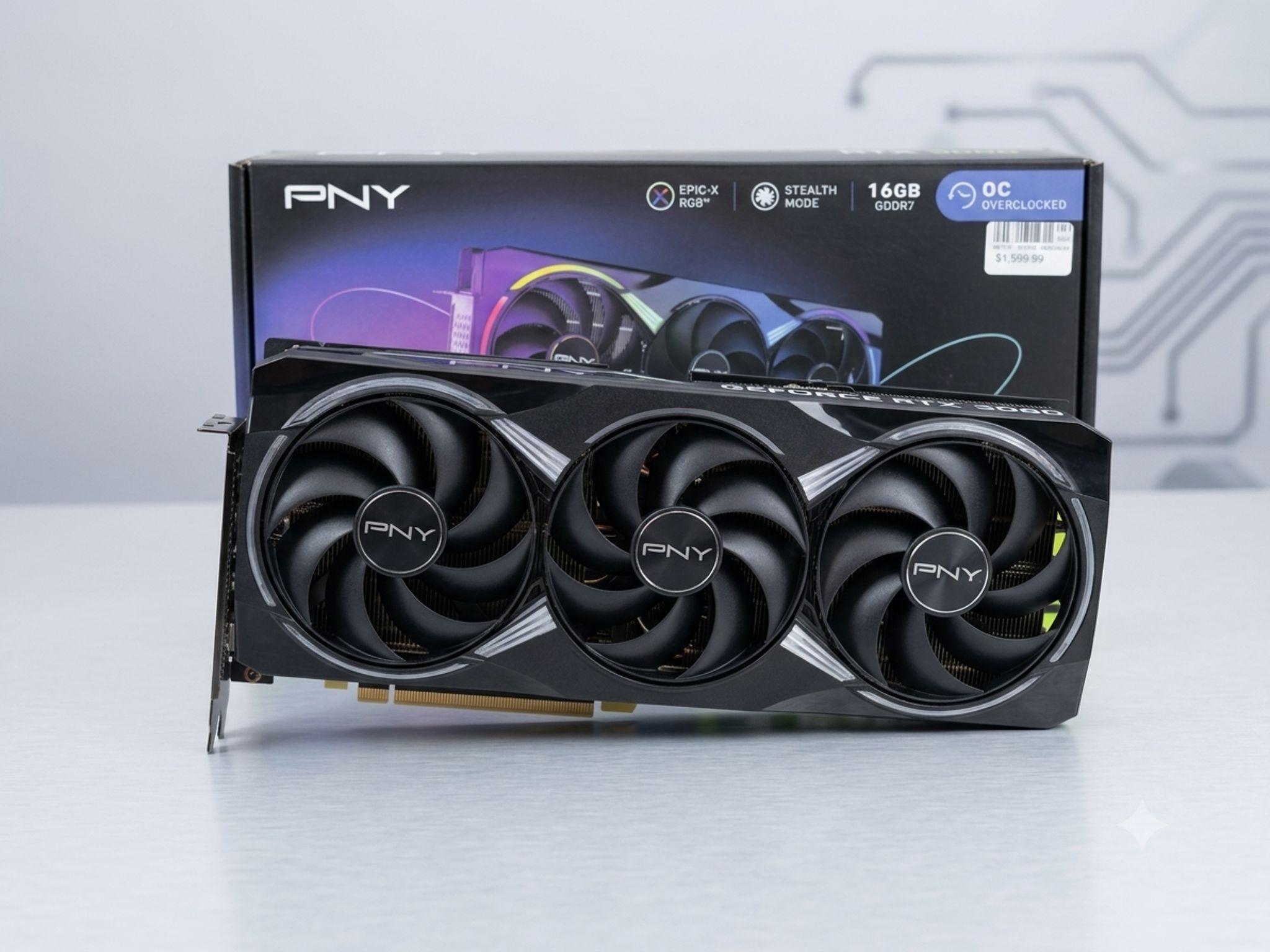 PNY NVIDIA 5080 EPIC-X ARGB GPU 16GB