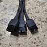 3X 8 Pin 16AWG PCIE 5.0 12VHPWR 600W 90 Degree Right Angle 16 Pin 12+4Pin Supply Adapter