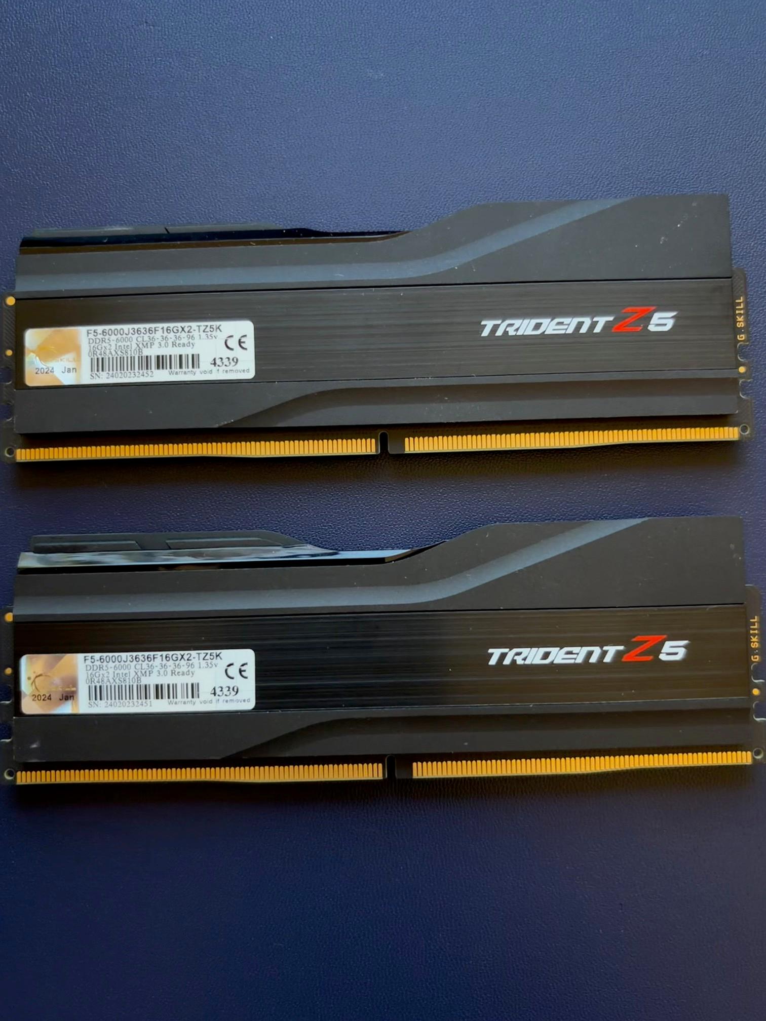 32GB (2 x 16GB) G.Skill Trident Z DDR5