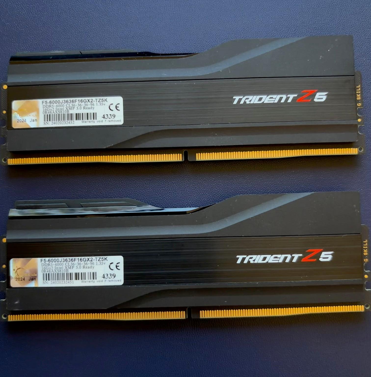 32GB (2 x 16GB) G.Skill Trident Z DDR5