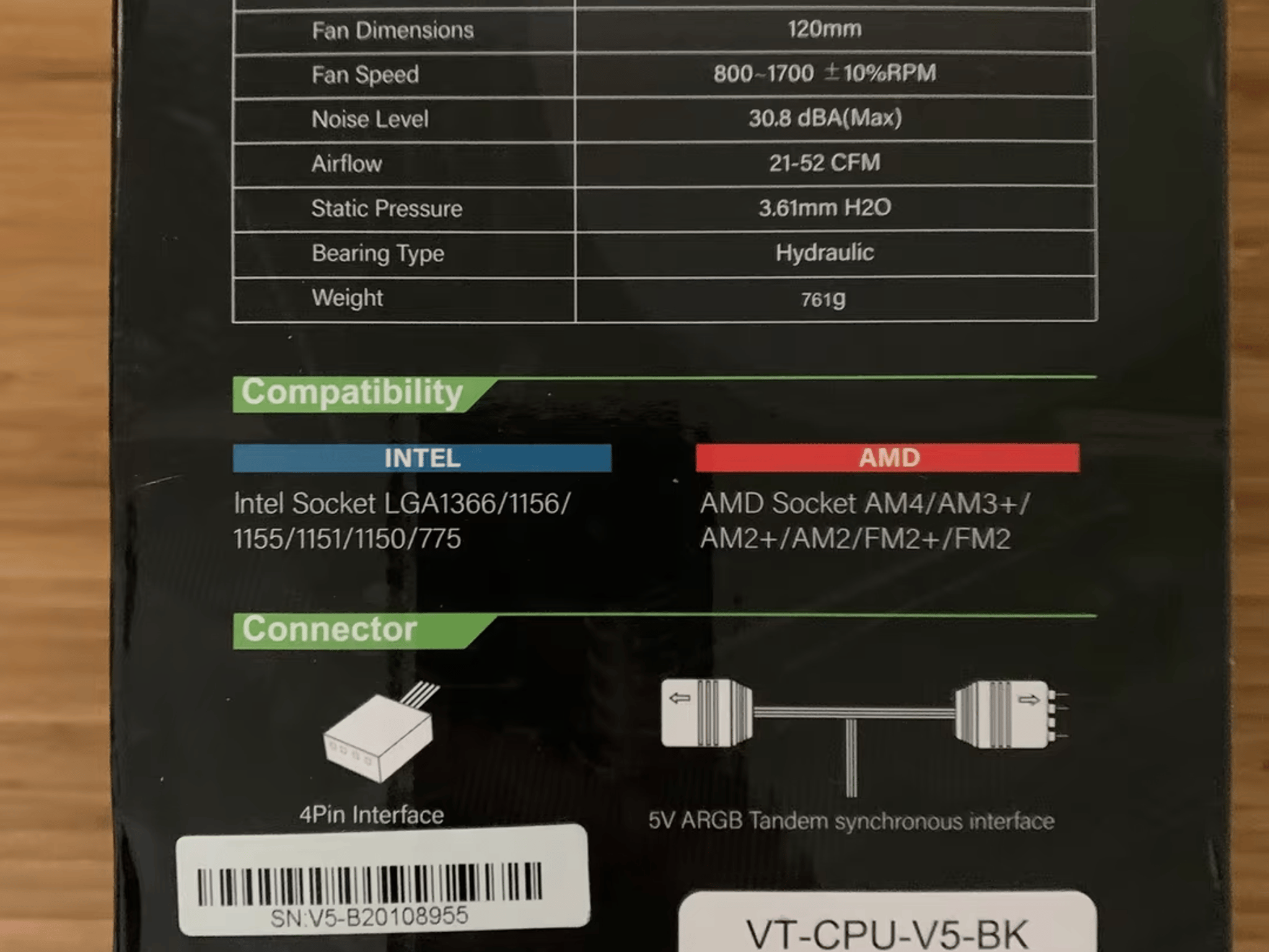 Vetroo V5 CPU Cooler