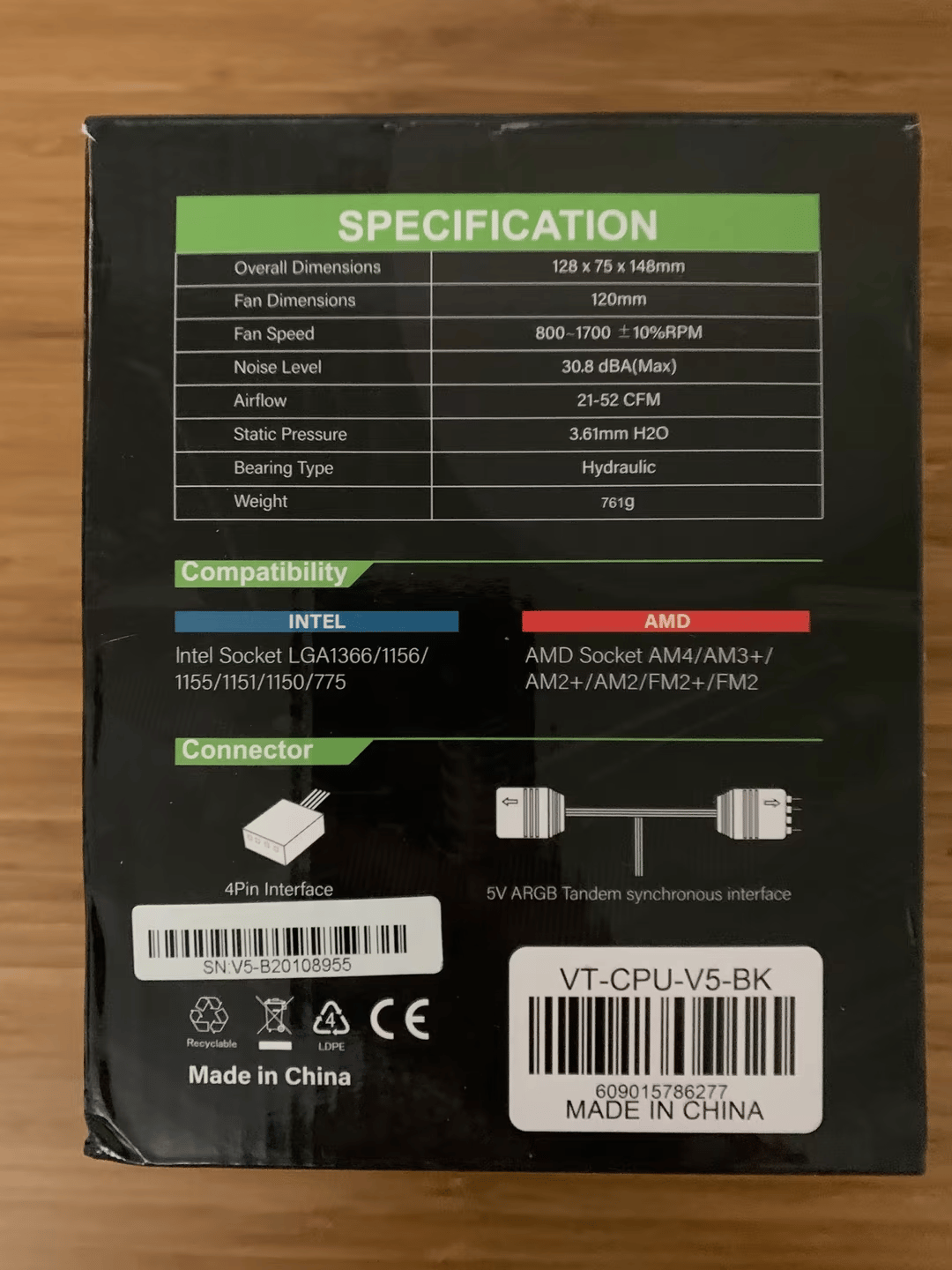 Vetroo V5 CPU Cooler