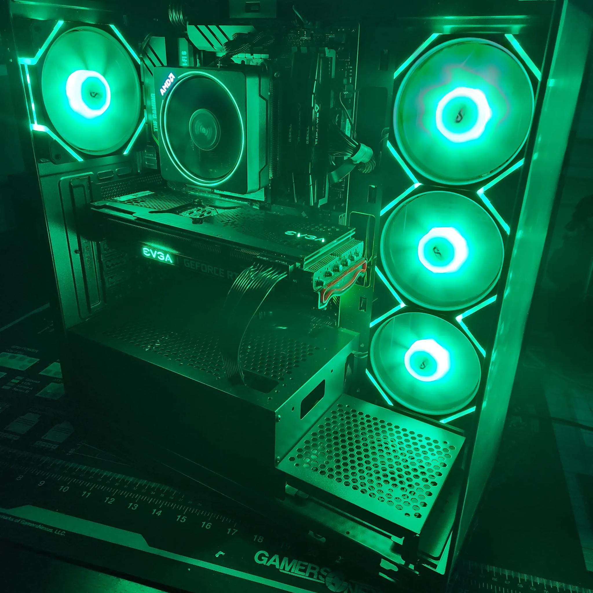 The Green machine II RTX 3080/ Ryzen 9 3900x! 1440P gaming/streaming BEAST!!!