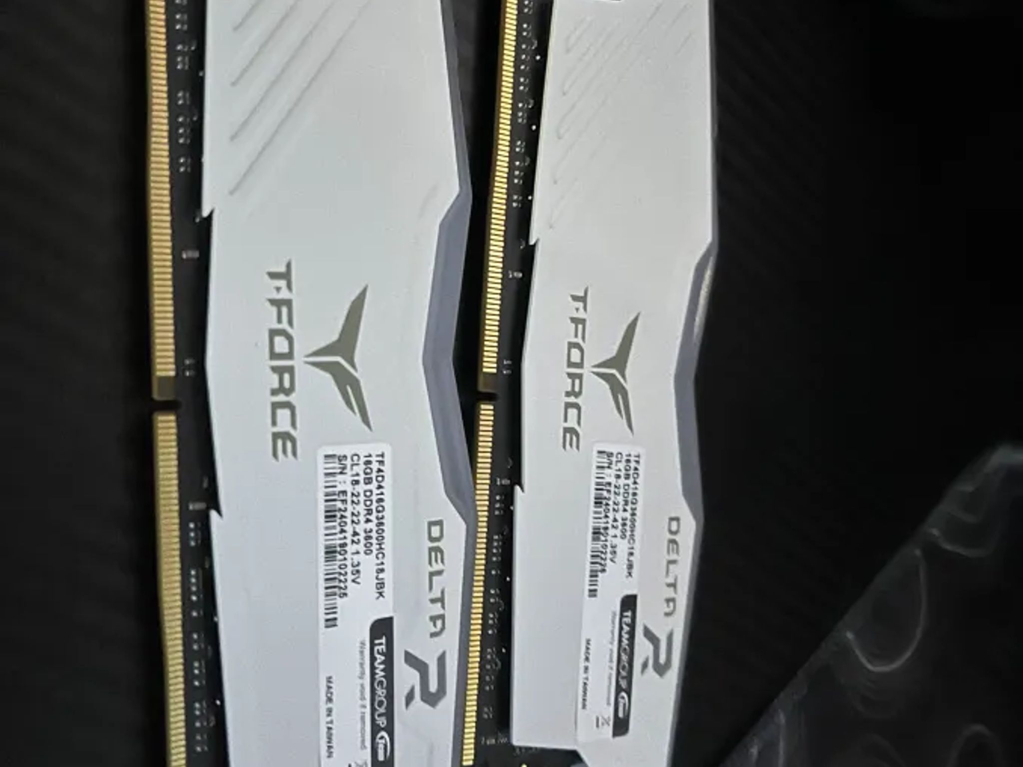 32GB T-Force White DDR4 RAM