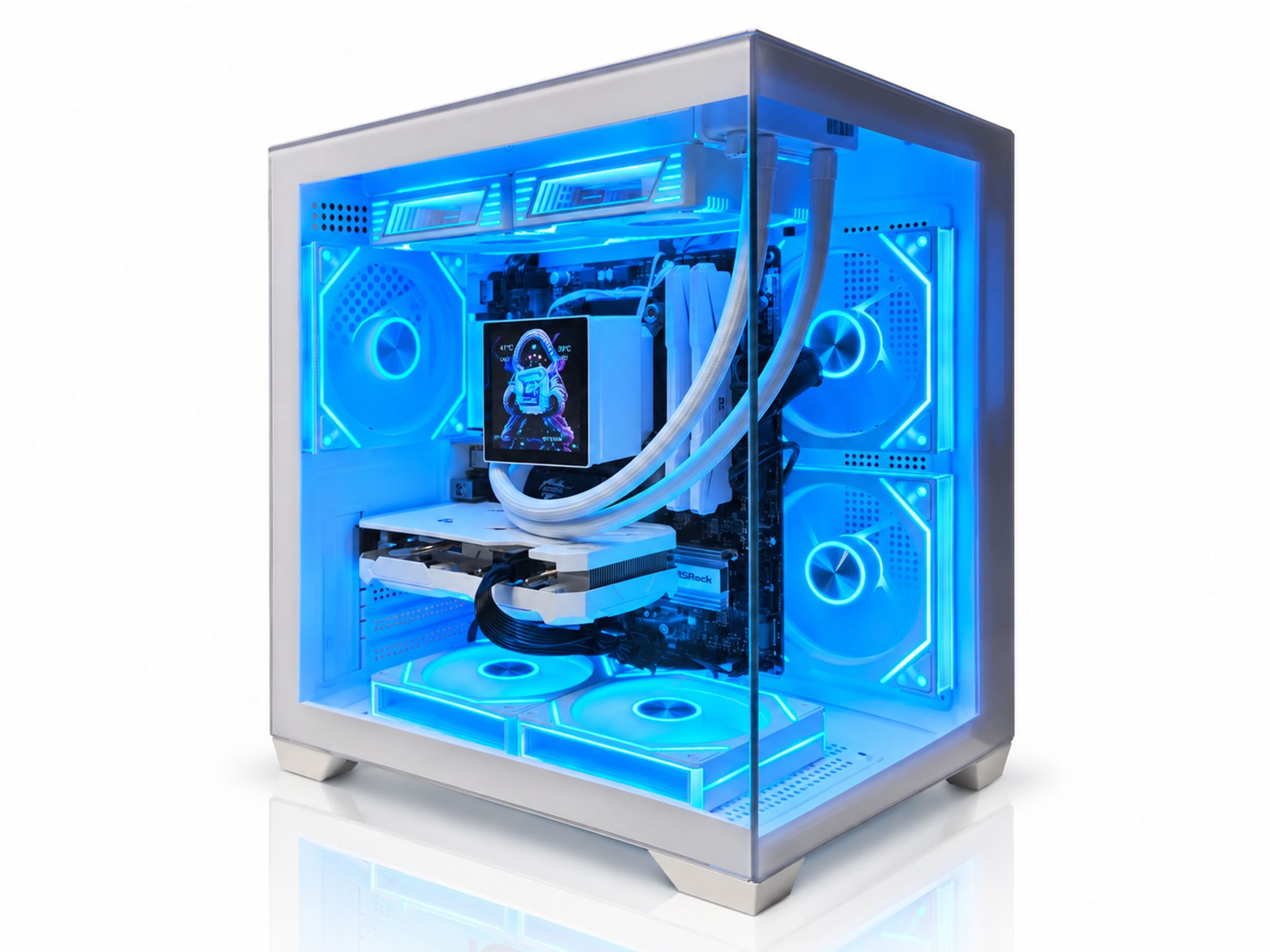 CUBEX RTX 4060 Gaming PC | Ryzen 5 5600X | 32GB RAM | 1TB NVMe |4" LCD AIO