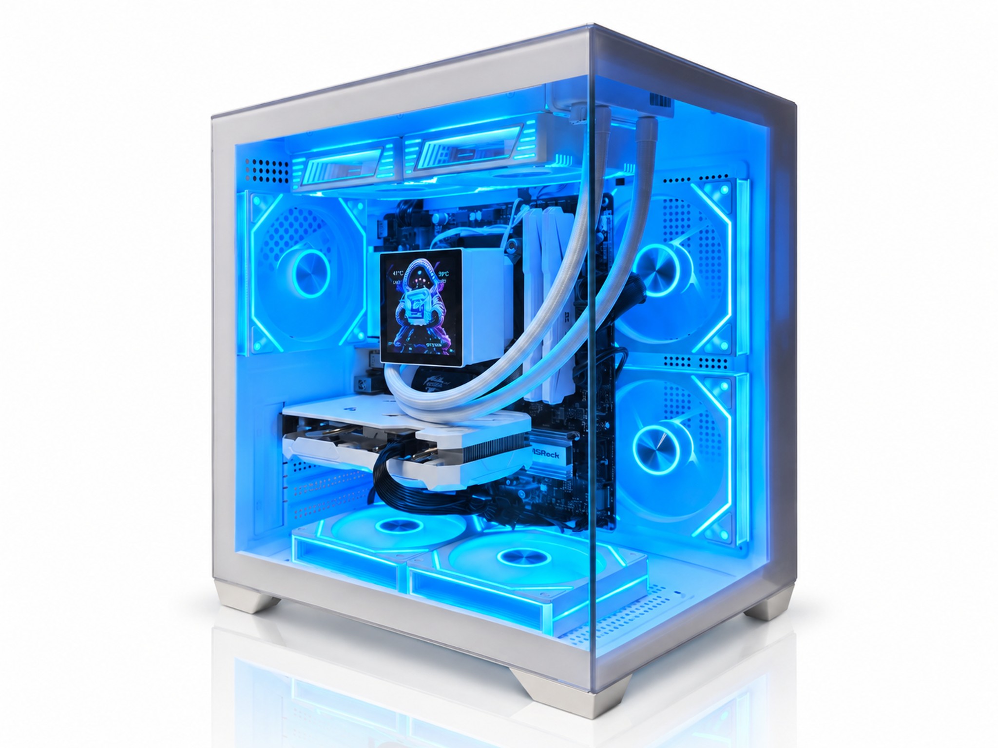 CUBEX RTX 4060 Gaming PC | Ryzen 5 5600X | 16GB RAM | 1TB NVMe |4" LCD AIO