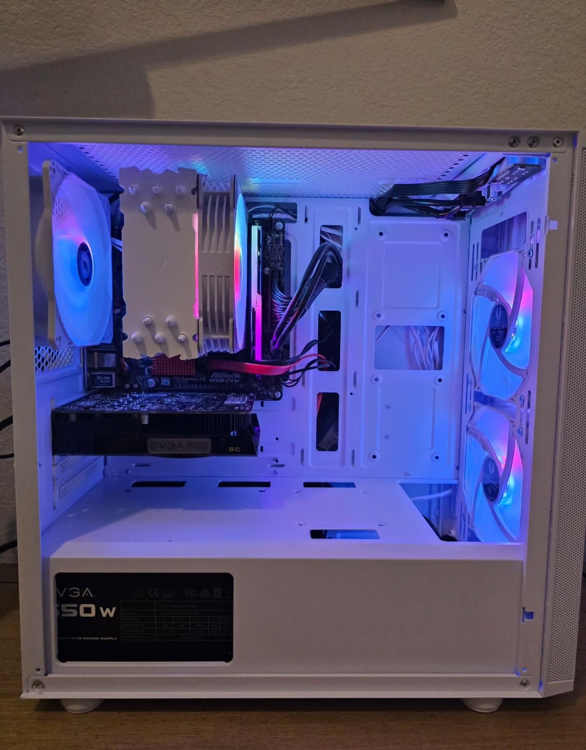 GTX 1050Ti | i5 6600k | 16GB DDR4 RAM | 1TB SSD | 1TB HDD | 4 RGB Fans | White RGB Gaming PC