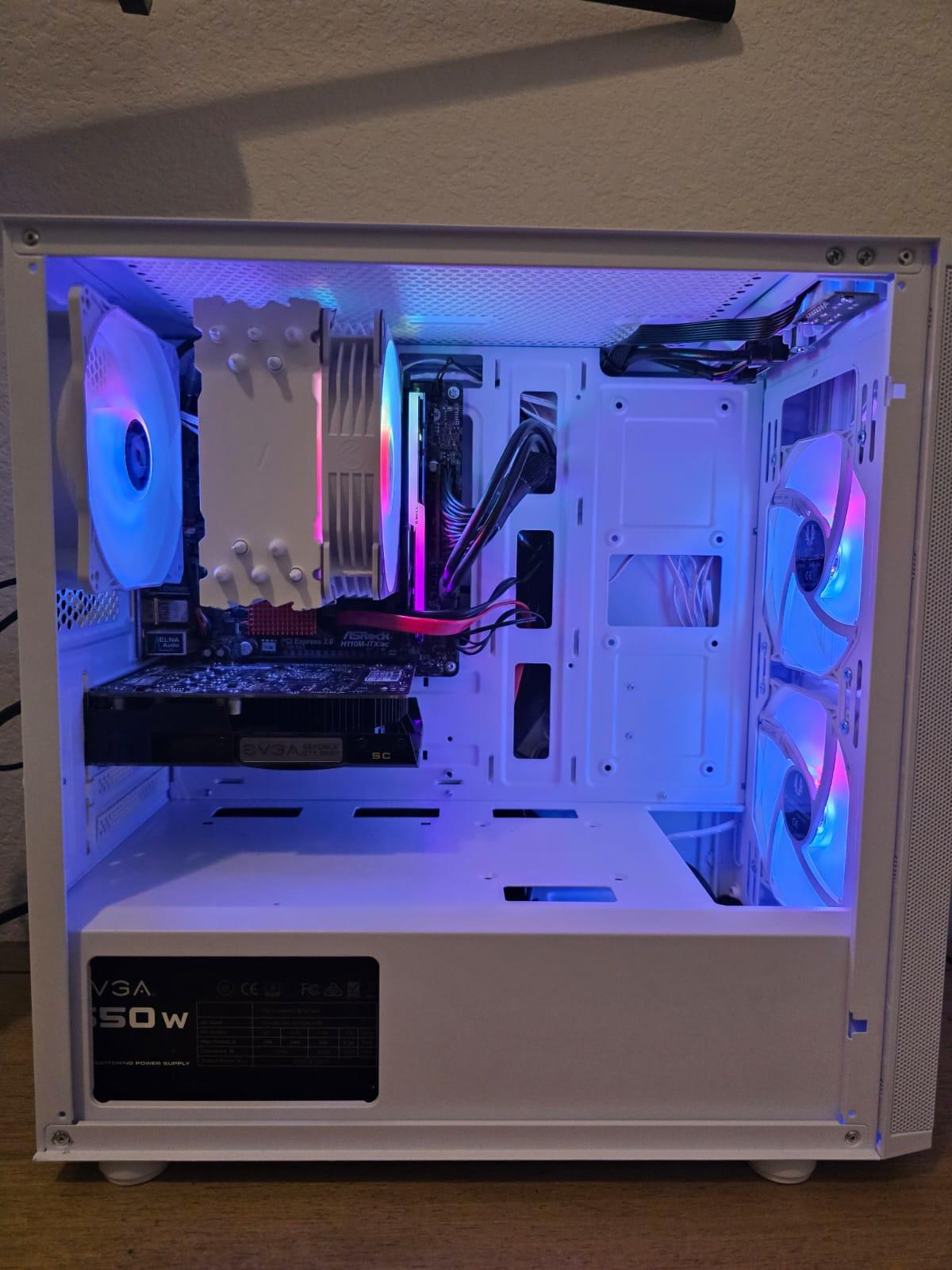 GTX 1050Ti | i5 6600k | 16GB DDR4 RAM | 1TB SSD | 1TB HDD | 4 RGB Fans | White RGB Gaming PC
