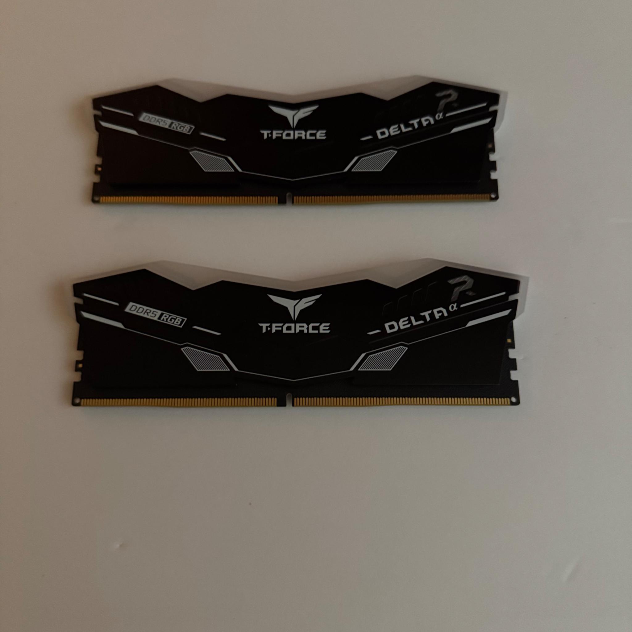 TeamGroup T-Force Delta RGB 16GB  (2x8GB) DDR5 RAM 6000MHz (FF7D58G6000HC38ABK)