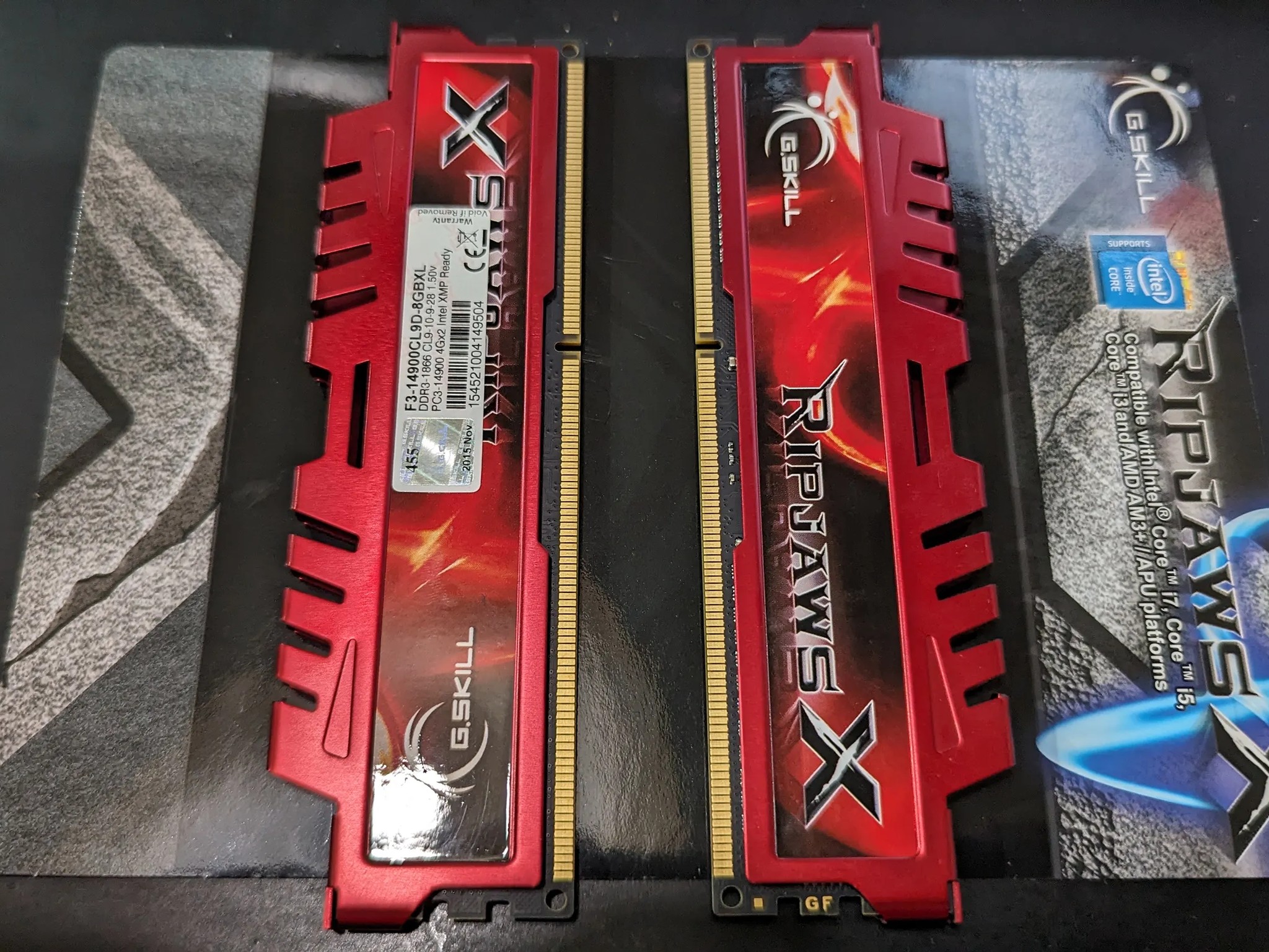 G.SKILL Ripjaws X DDR3-1866 PC3-14900 4096MVx2 Desktop Memory