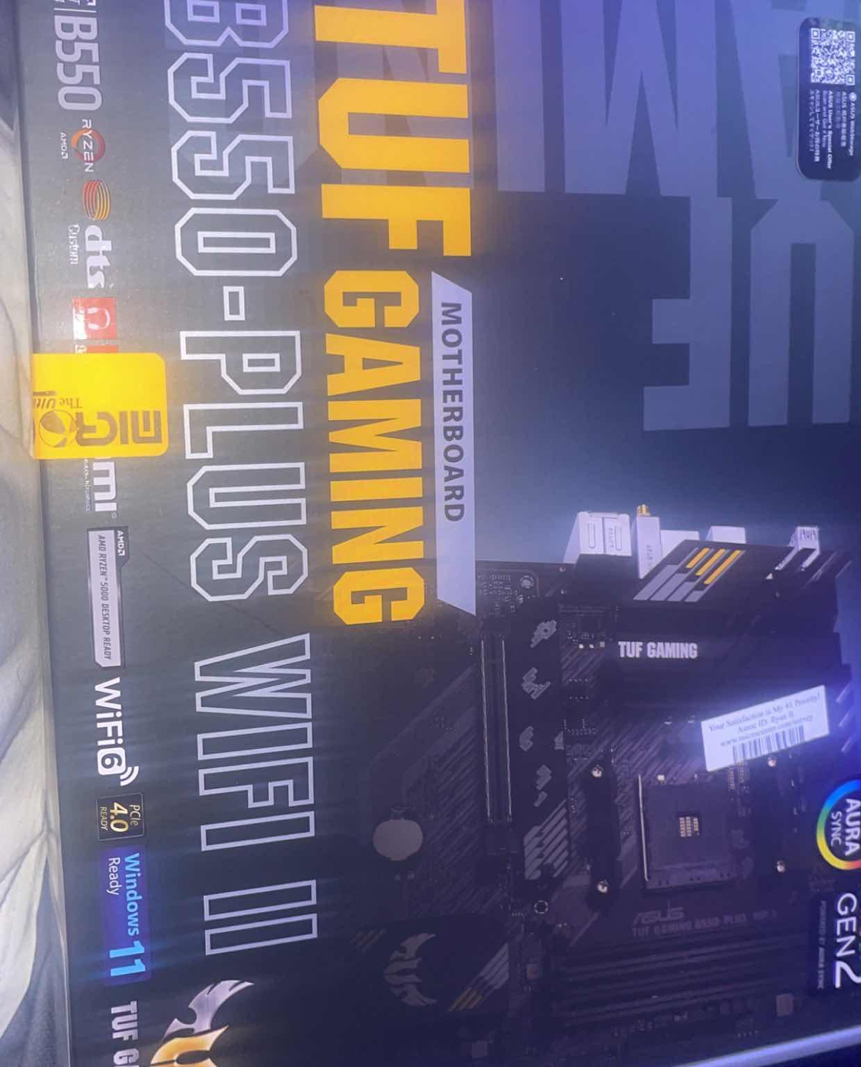 AMD Ryzen 5 5600X3D, ASUS TUF Gaming B550 Plus WiFi II DDR4, G.Skill Ripjaws V 16GB DDR4-3200
