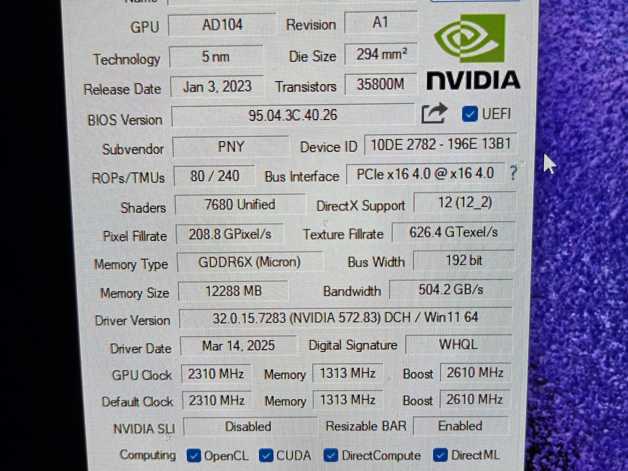 PNY 4070 Ti