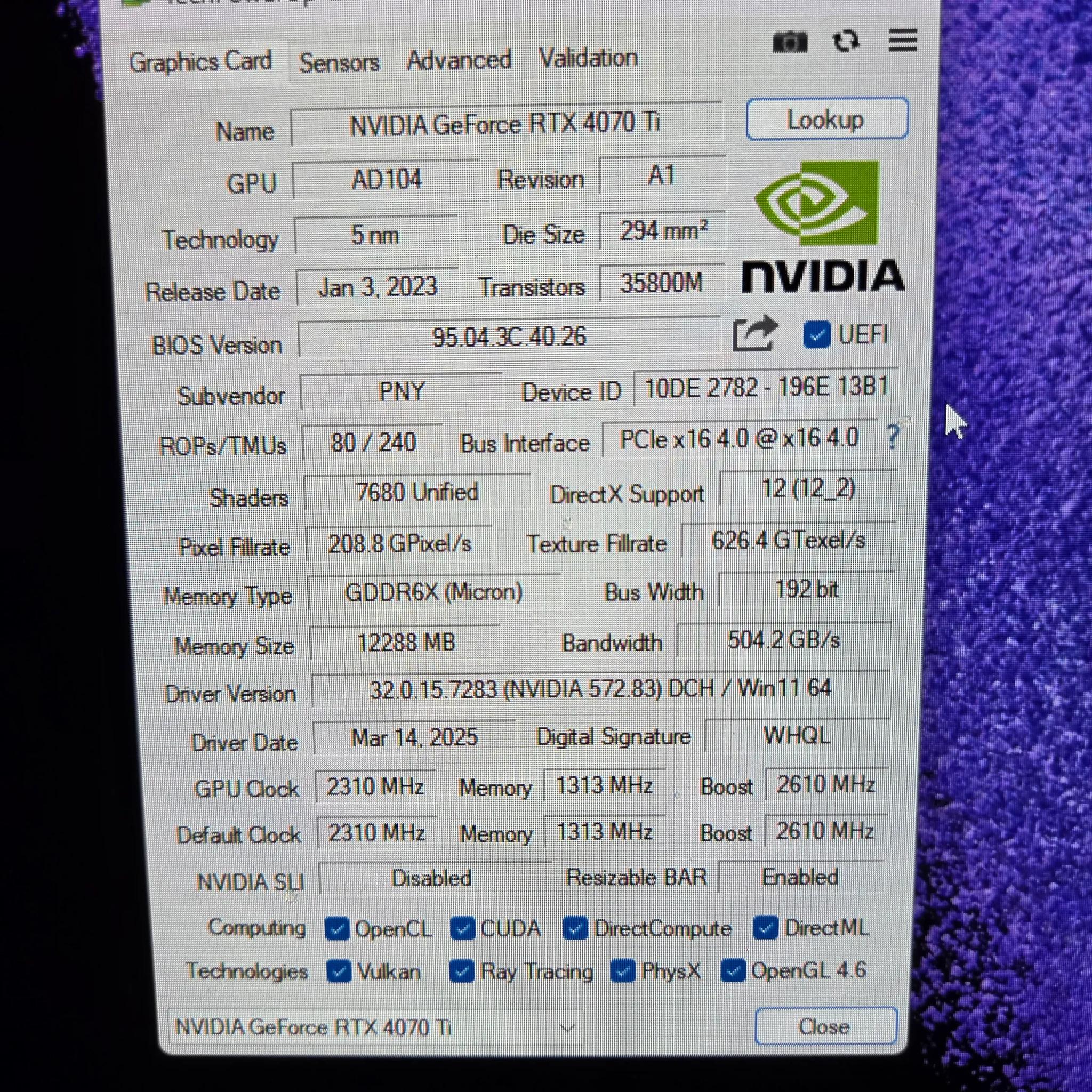 PNY 4070 Ti