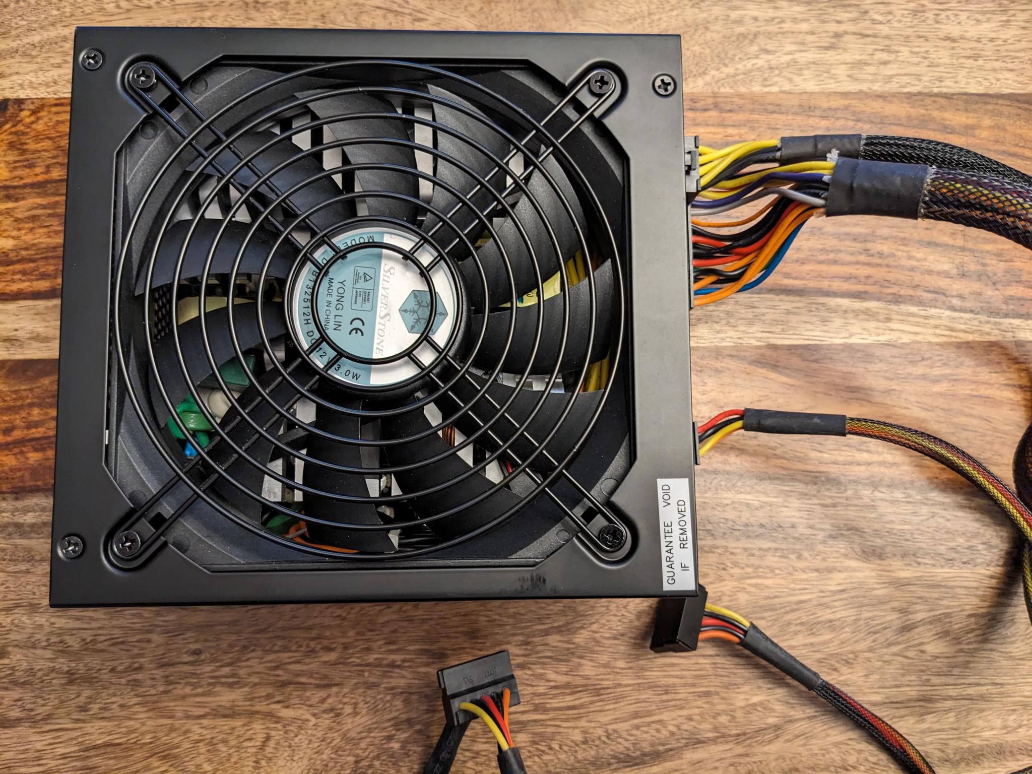 SilverStone SST-ST75F-P 750W Modular Power Supply w/ MB and SATA cables. Tested Working!